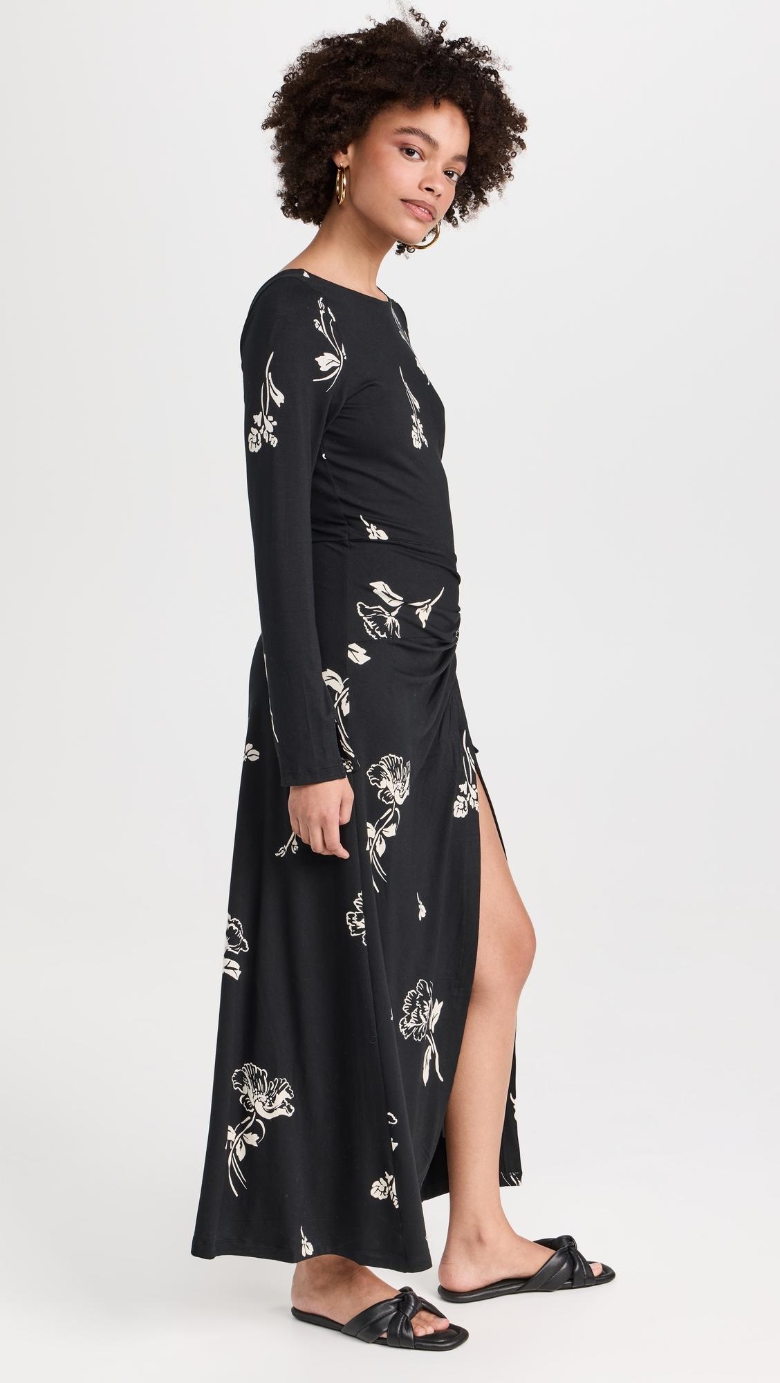 long sleeve black formal dresses Black A-Line Long Sleeve Formal Gown Evening Prom Dresses – Mislish