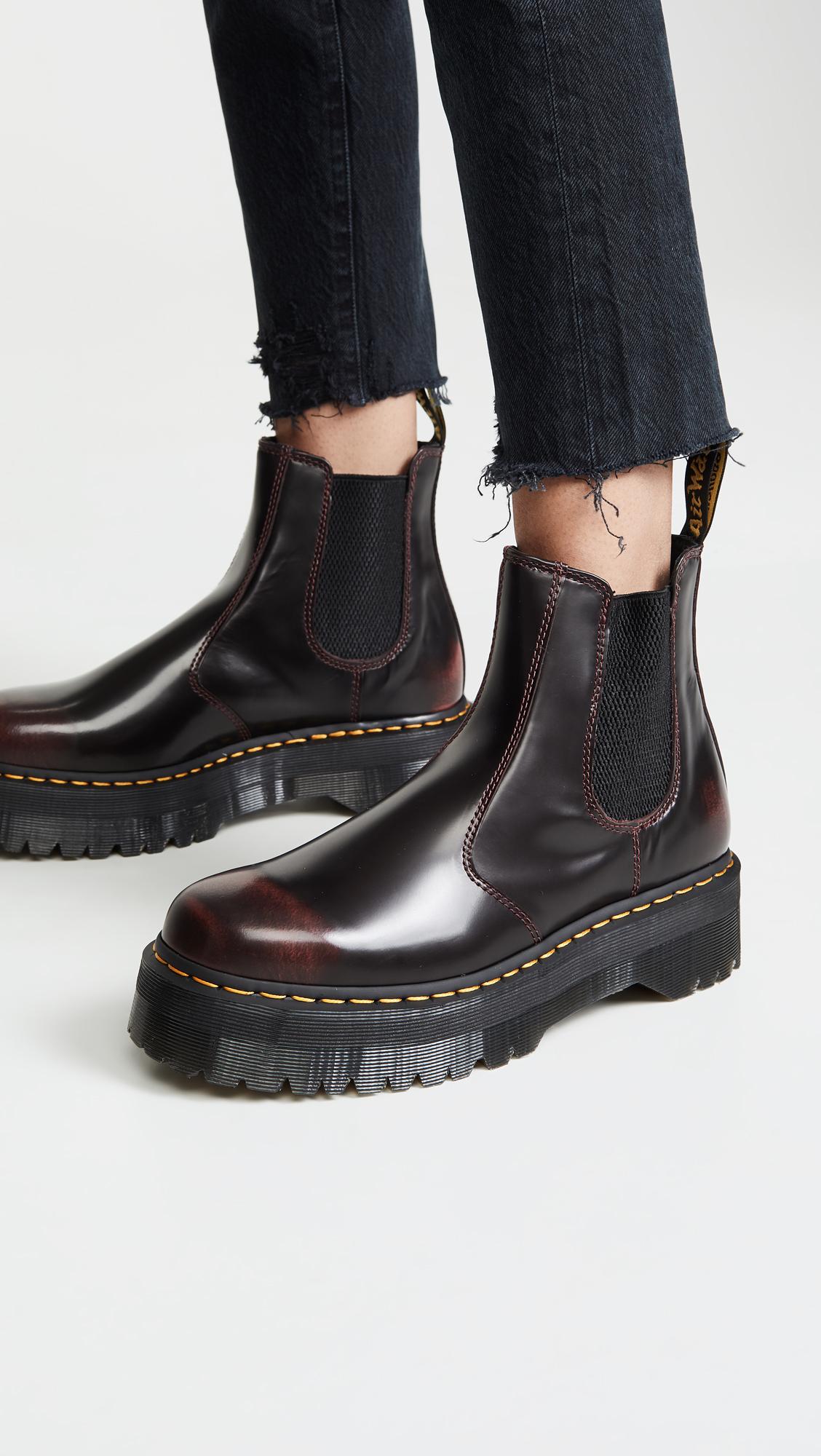 Dr. Martens 2976 Quad Chelsea Boots in Black | Lyst