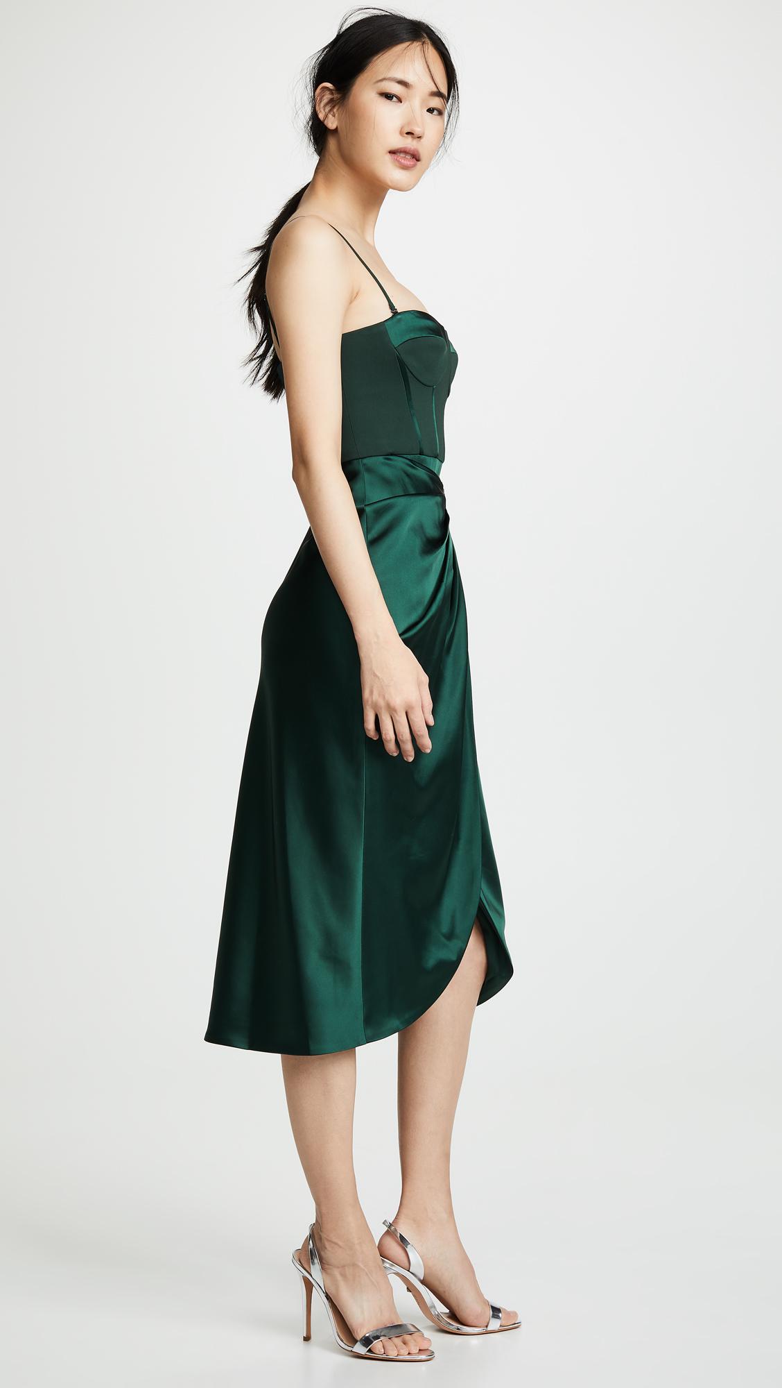Jonathan simkhai green store bustier dress