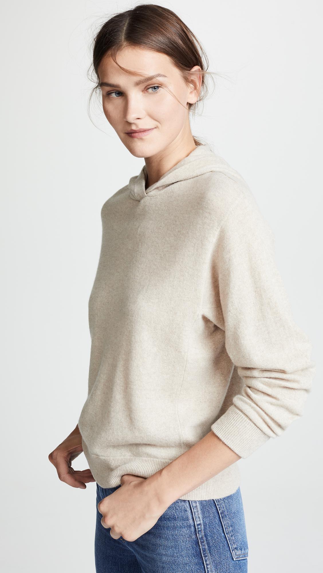 Vince Overlap Cashmere Hoodie | Lyst