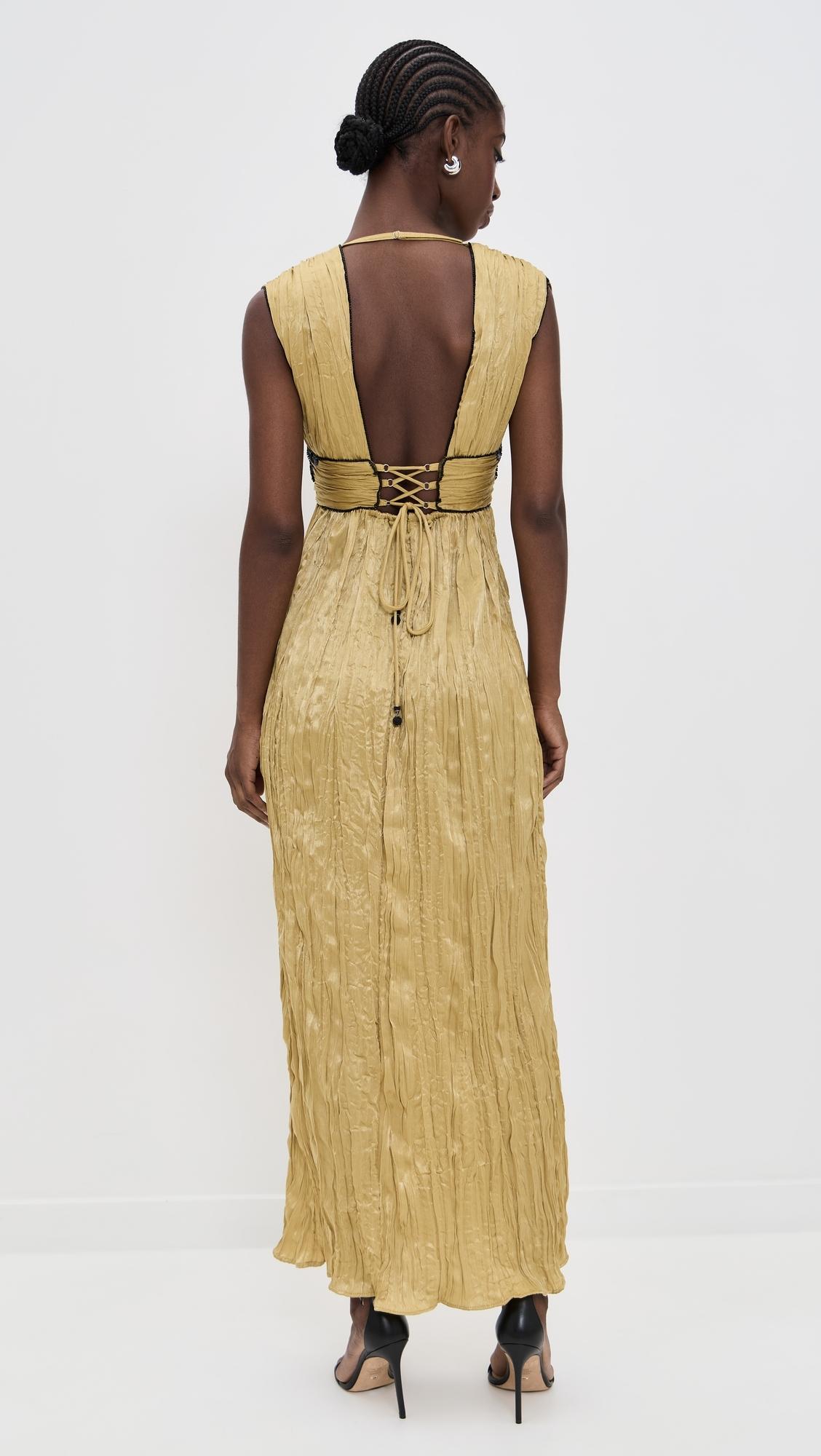sabina musayev gold dress SATELLITE DRESS – Sabina Musayev USA main image 0