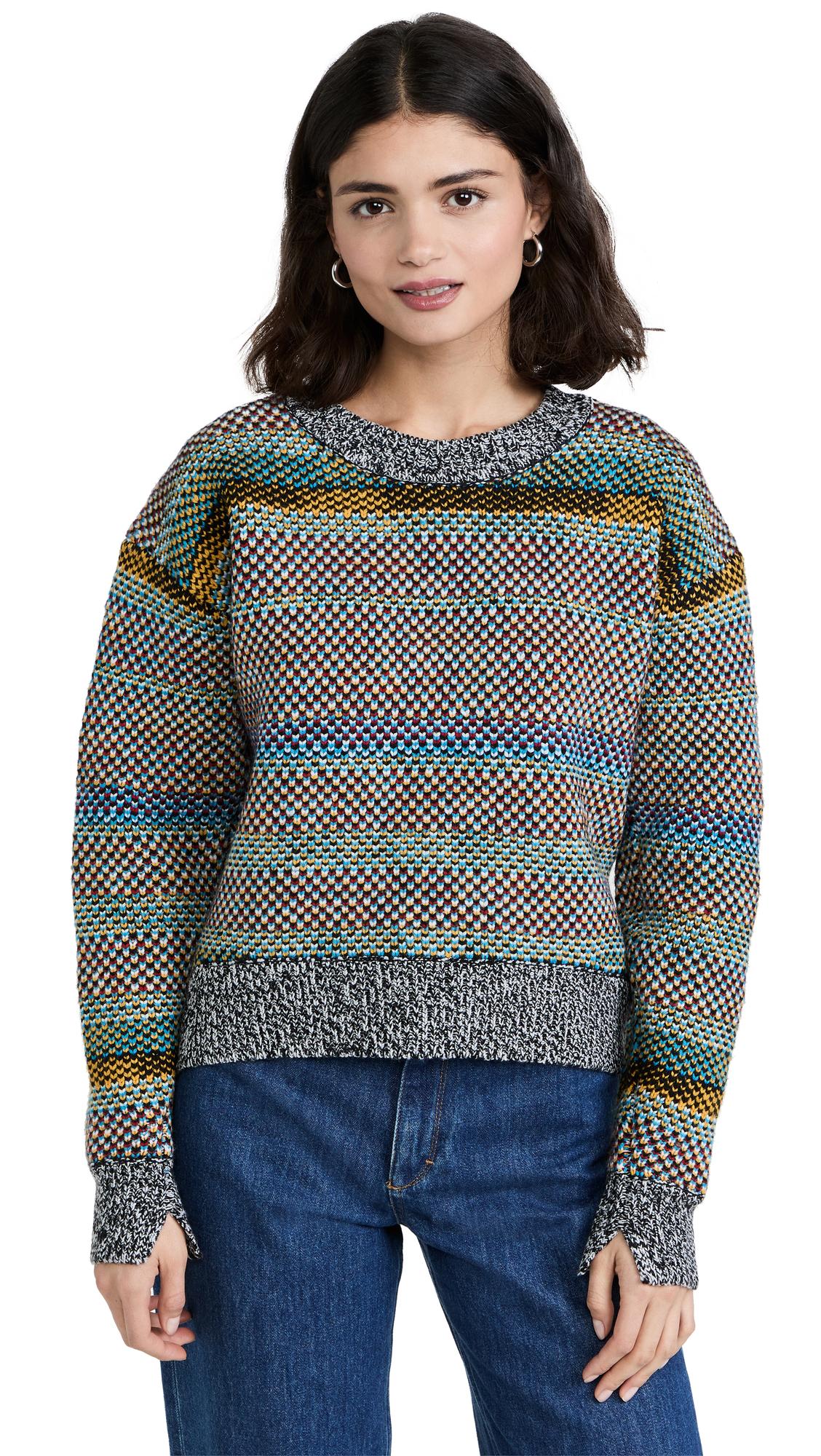Rag \u0026 Bone Willow Wool Rainbow Sweater 