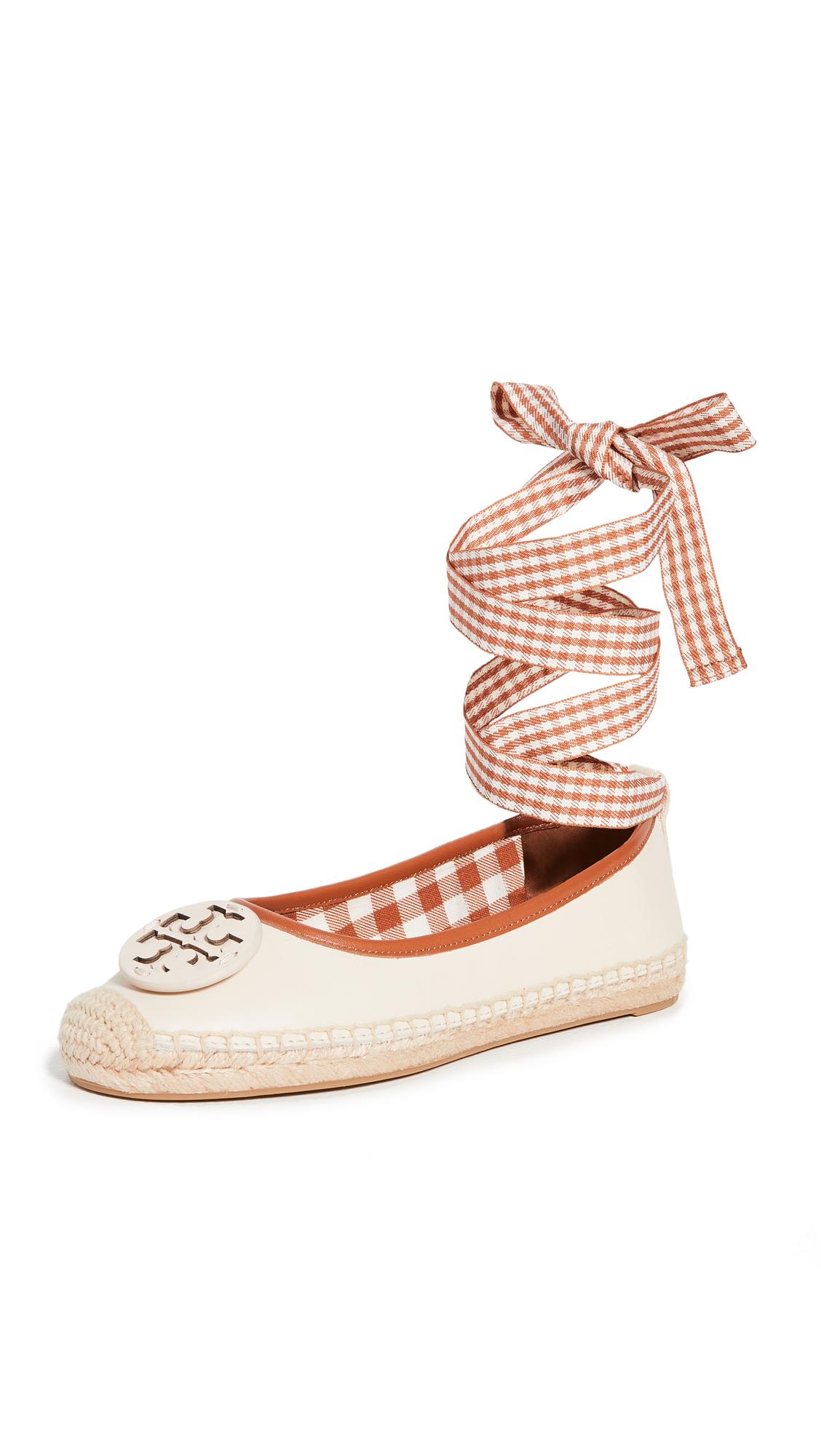 Tory Burch Minnie Ballet Espadrille, Leather in Brown | Lyst Canada