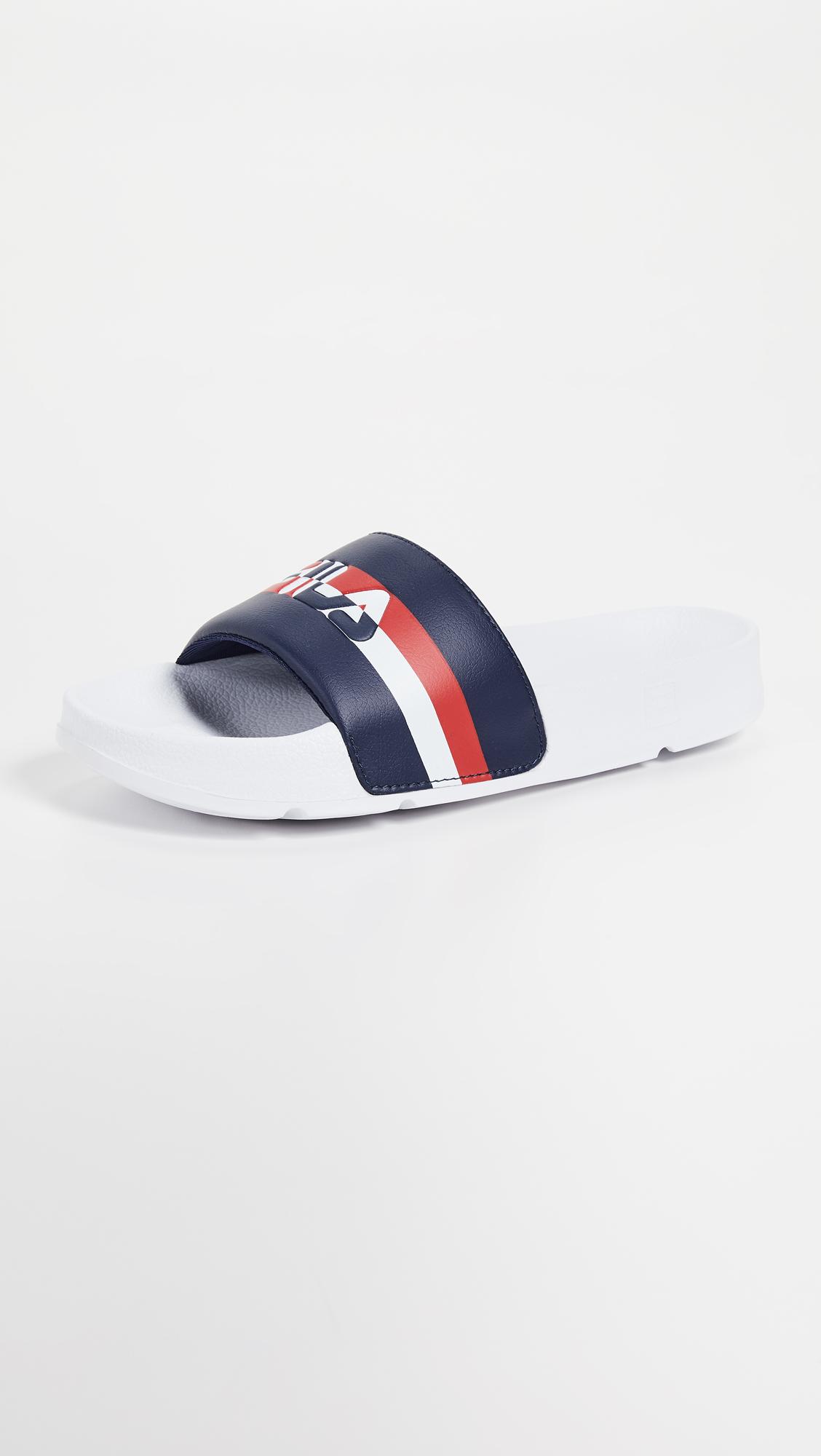 fluffy fila slides