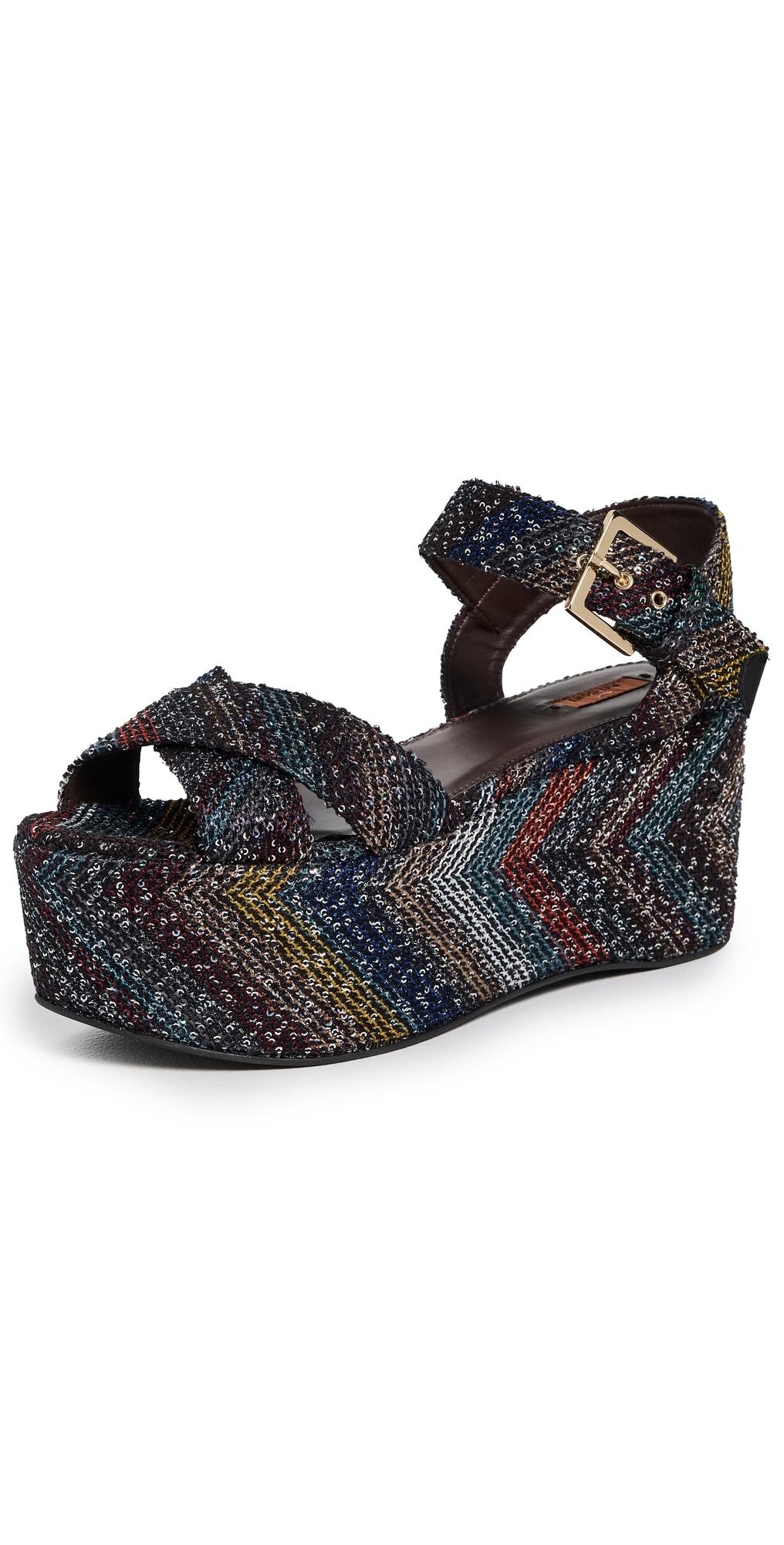 サンダル・ミュール MISSONI MWF111 Sandals Brown Clea sandals in brown - Missoni | Mytheresa
