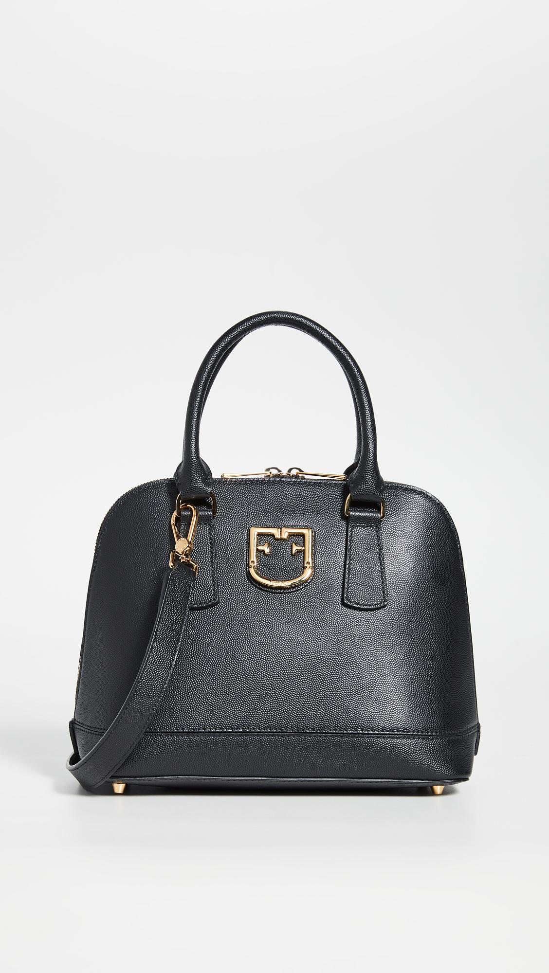 Furla Fantastica Small Dome Bag in Black | Lyst