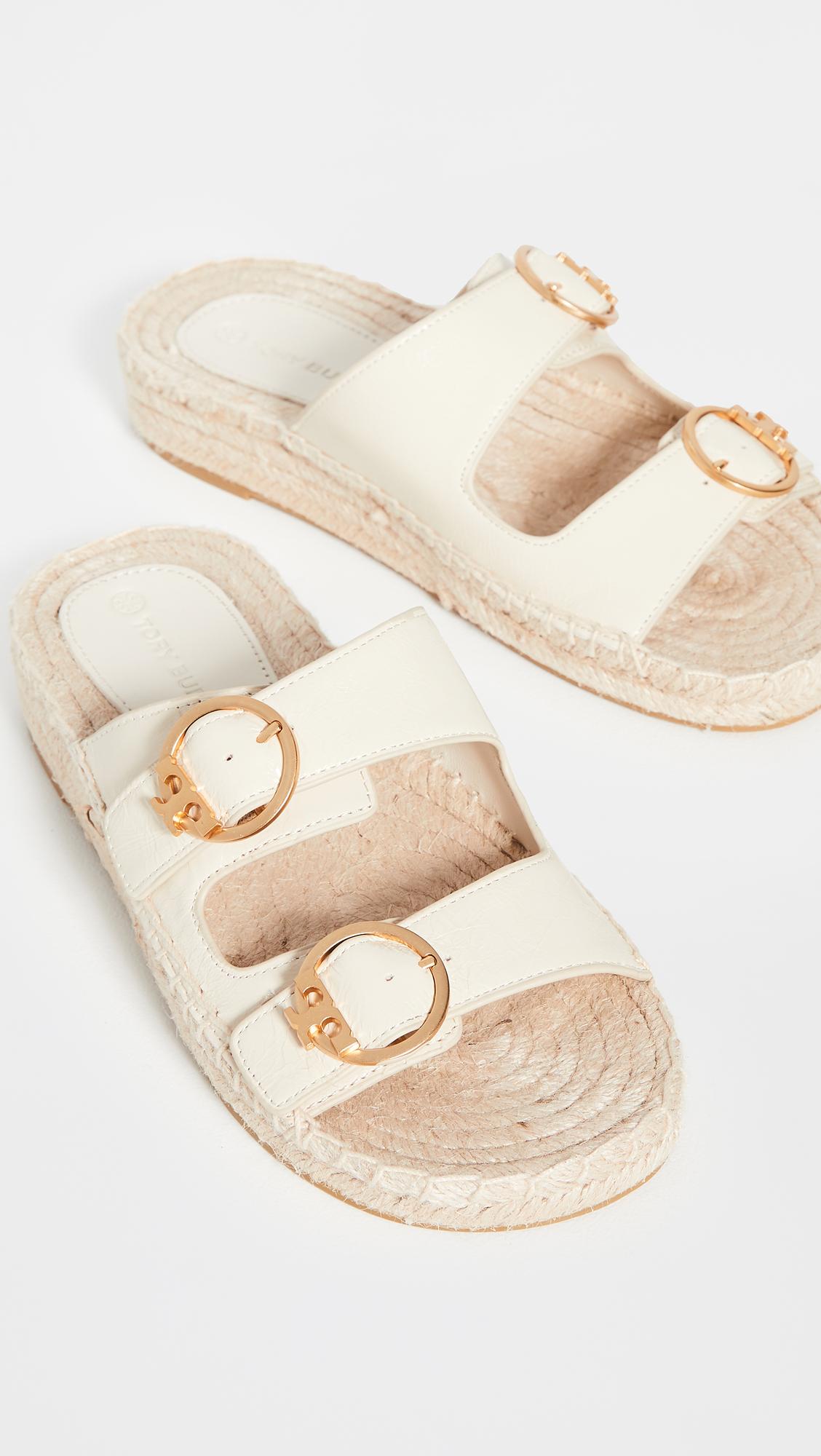 Tory Burch Selby Two-band Espadrille Slides - Lyst