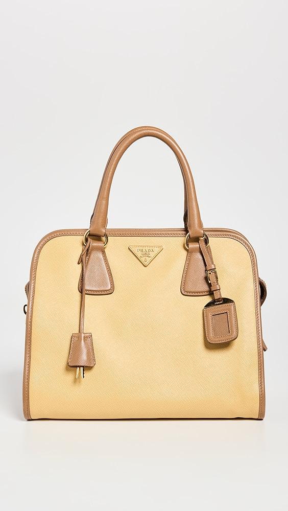 Prada saffiano bowler bag sale