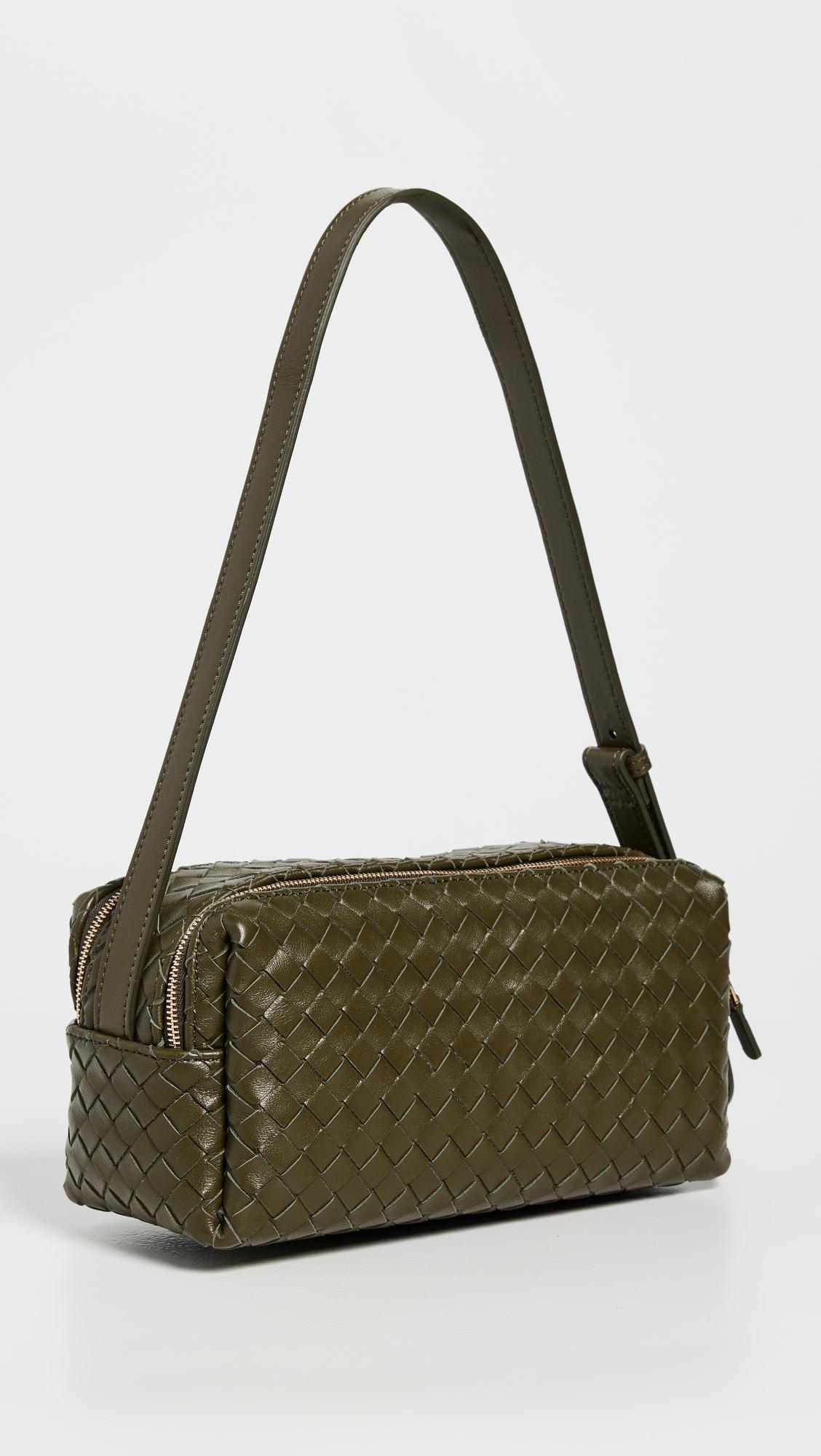Elleme Trousse Woven Leather Shoulder Bag in Green | Lyst