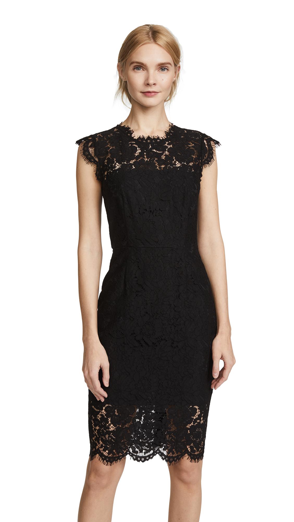 rachel zoe black lace dress
