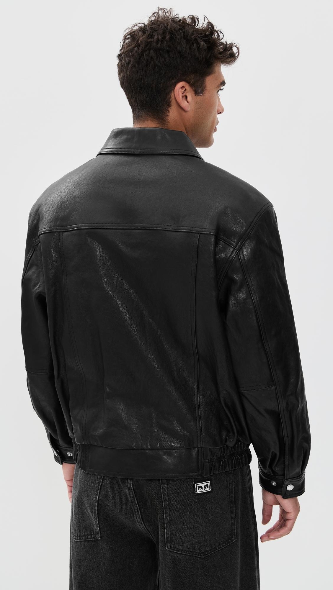 【新品未使用】DUNST OVERSIZED LEATHER レザージャケット DUNST Oversized Vintage Leather Blouson Jacket in Black | Lyst