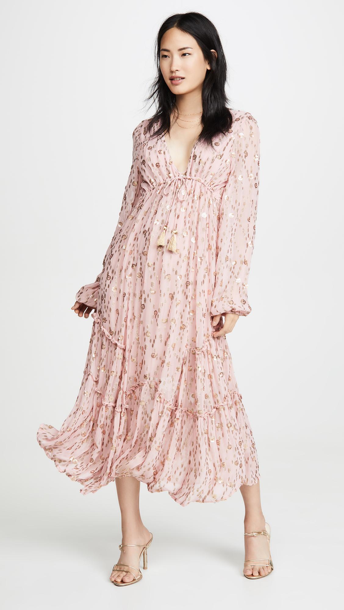 Free People Celina Maxi Dress in Pink | Lyst