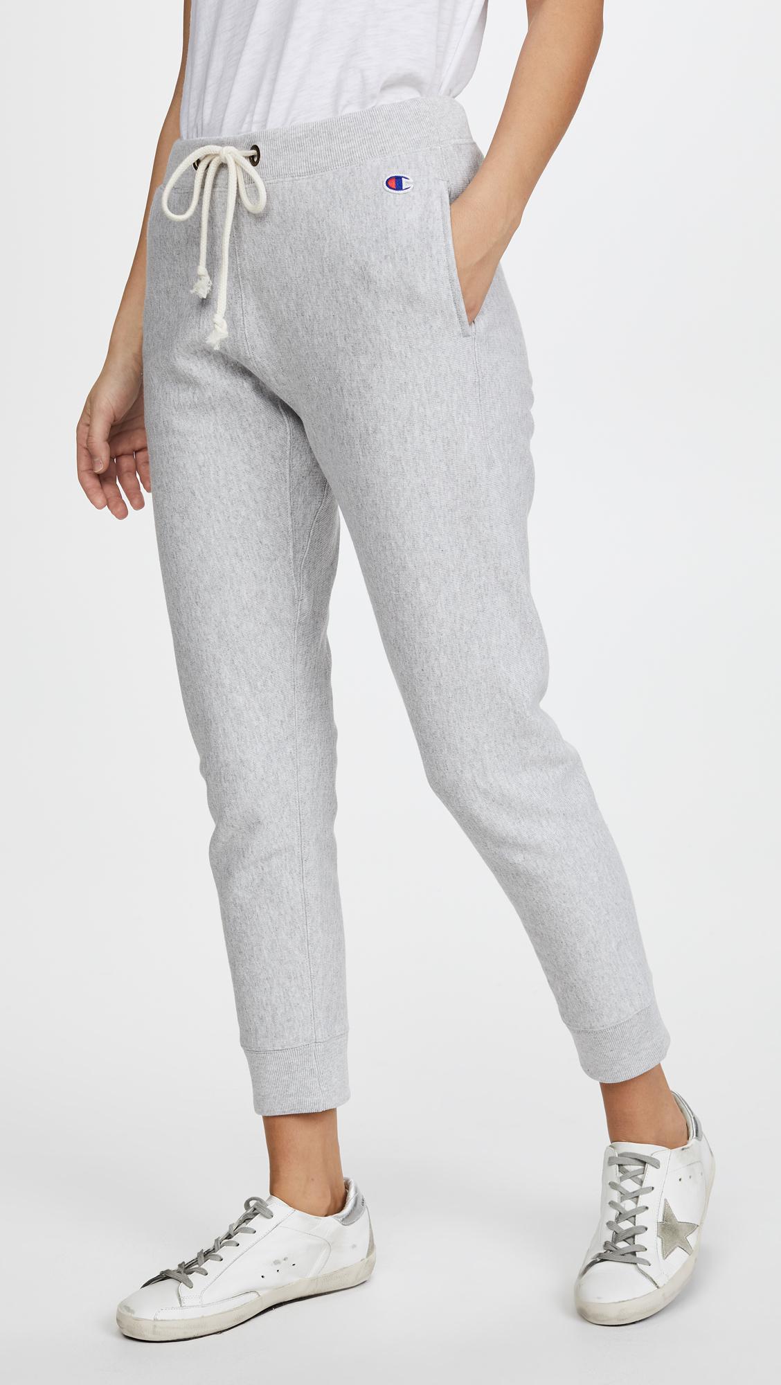 womens gray champion sweatpants