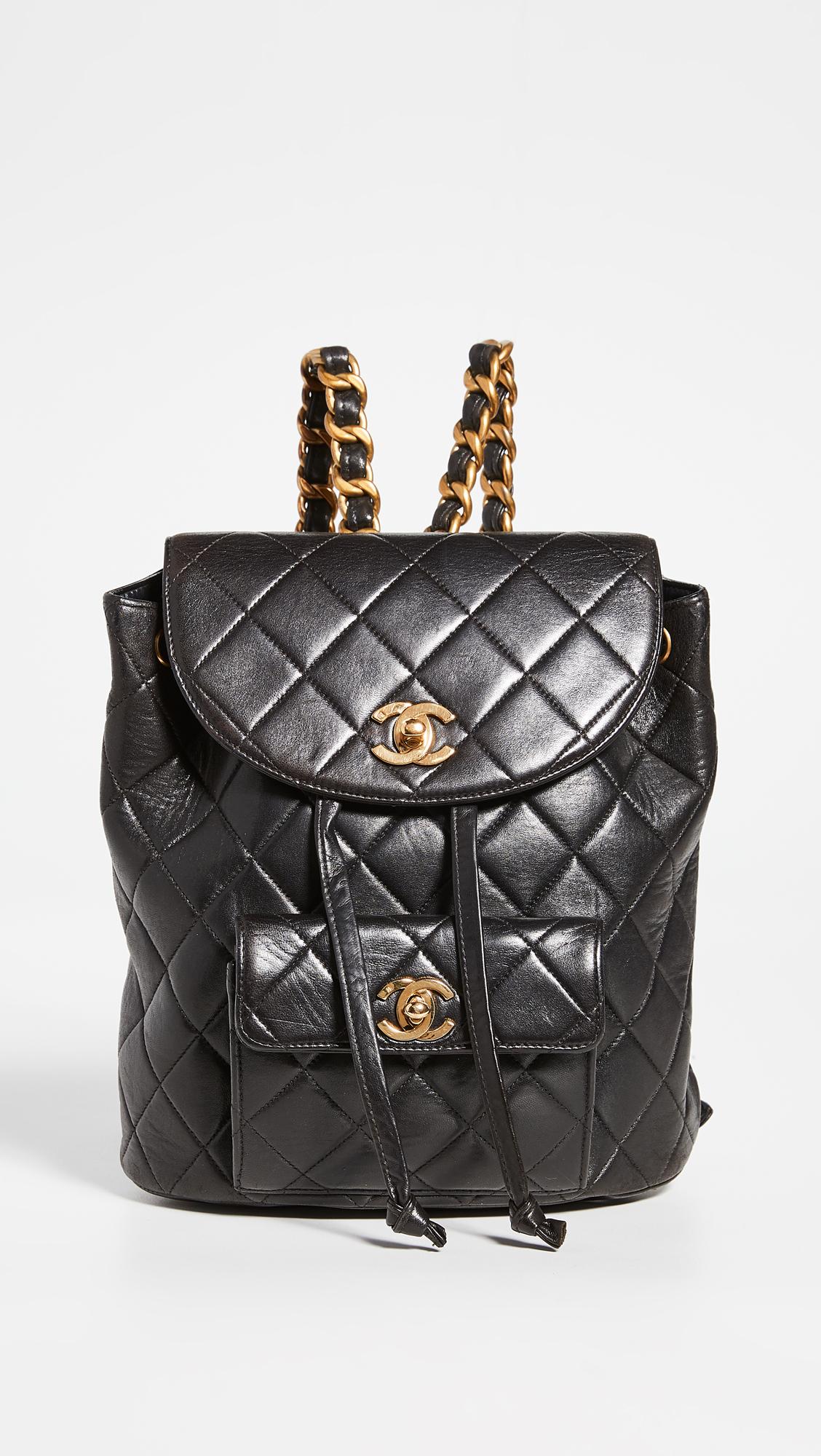 Chanel Classic Backpack (previously Owned) in Black | Lyst
