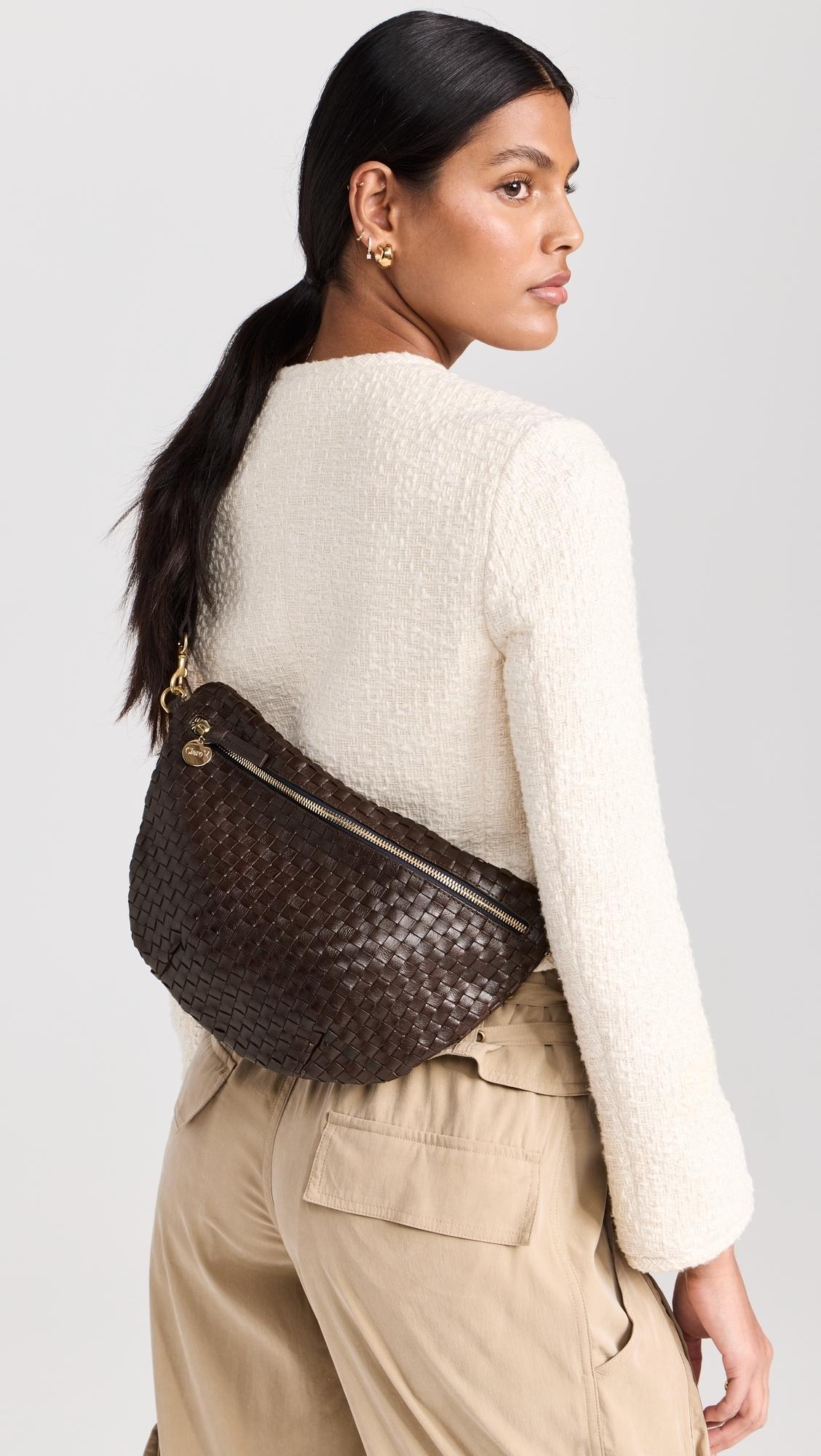 Clare V. Grande Fanny Pack in Brown Lyst