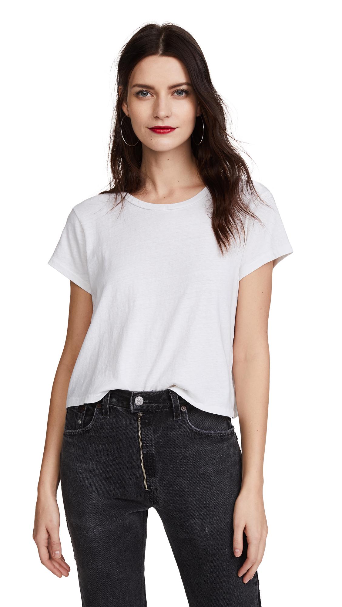 Hanes 1950s Boxy Crop Tee in Vintage 