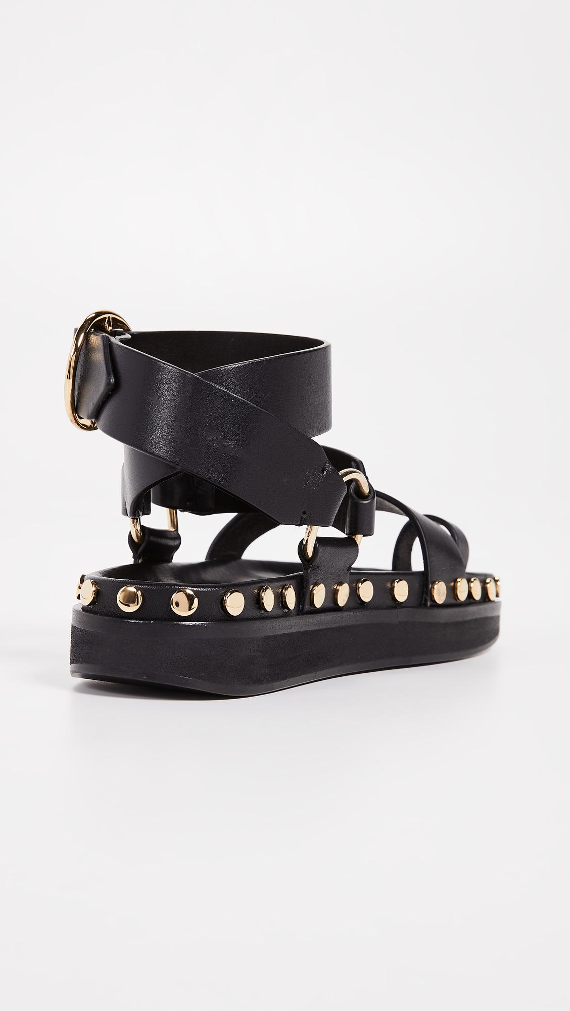 isabel marant nirvy sandals black