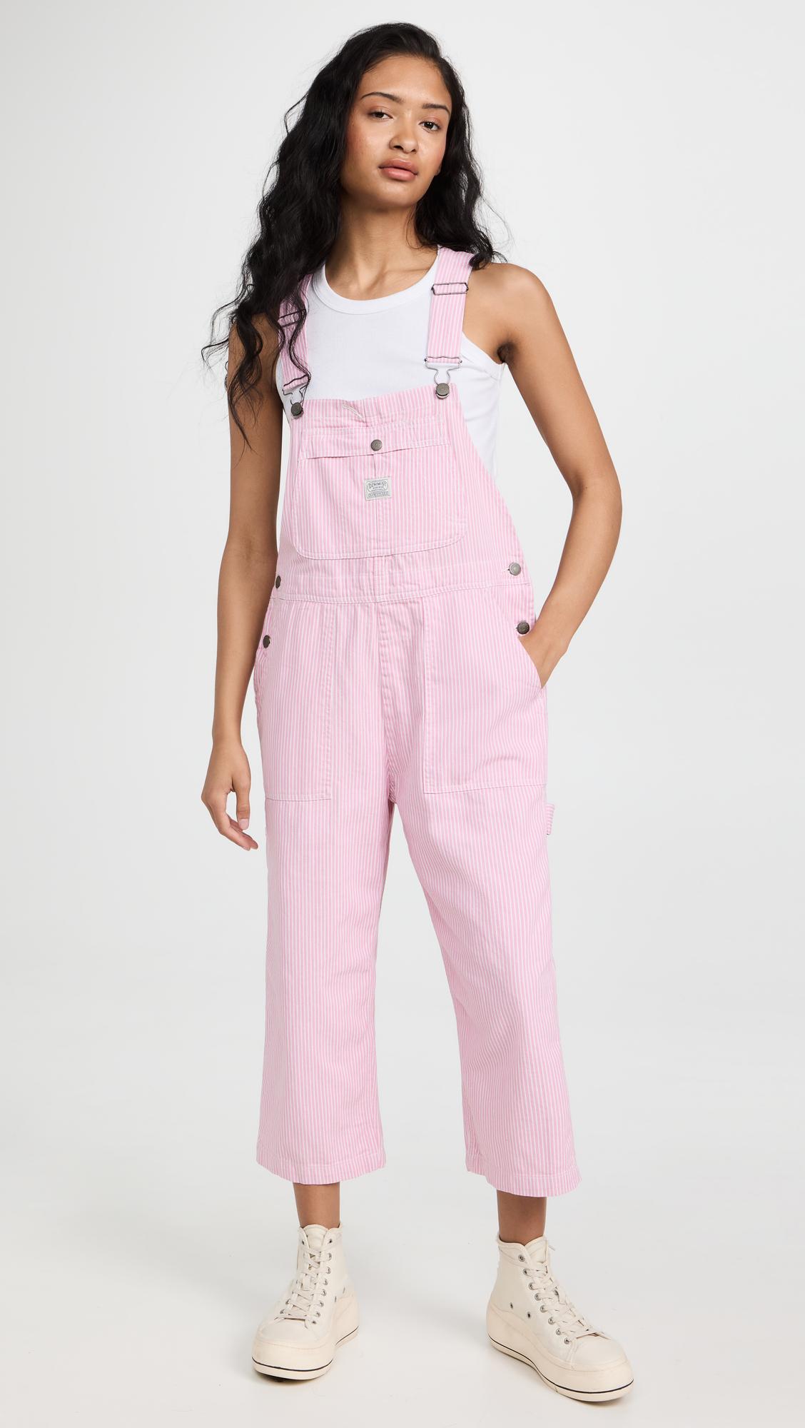 Denimist Relaxed Overalls in Pink | Lyst