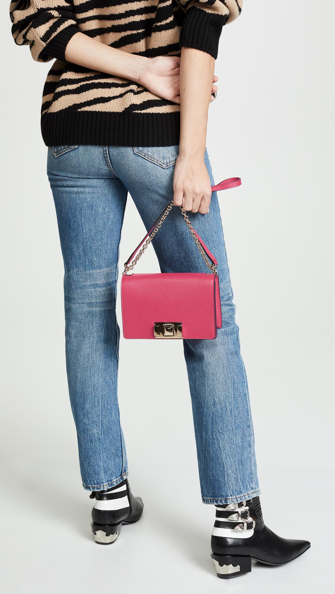 Furla Leather Mimi Mini Crossbody Bag in Ruby (Red) - Lyst