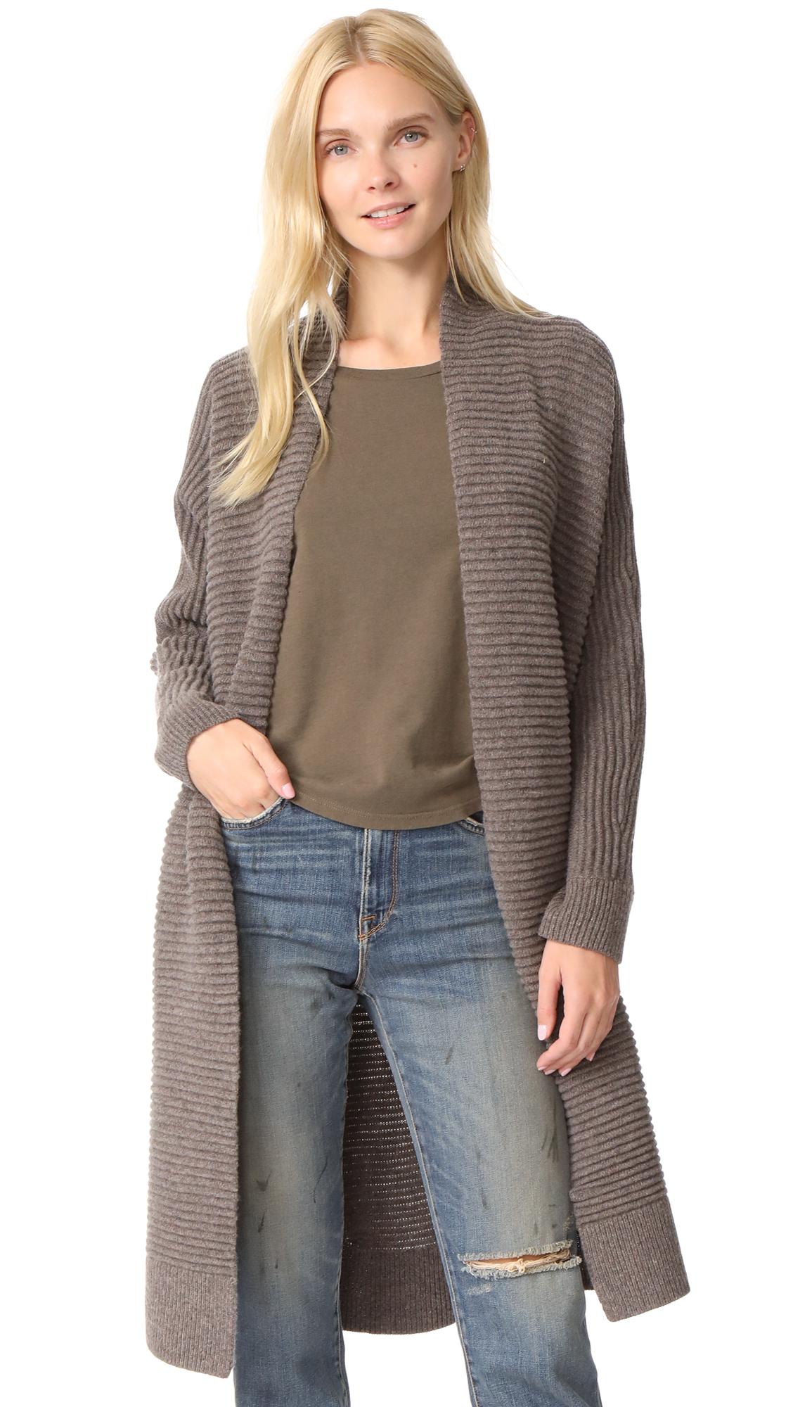 Madewell Fulton Sweater Coat in Gray | Lyst