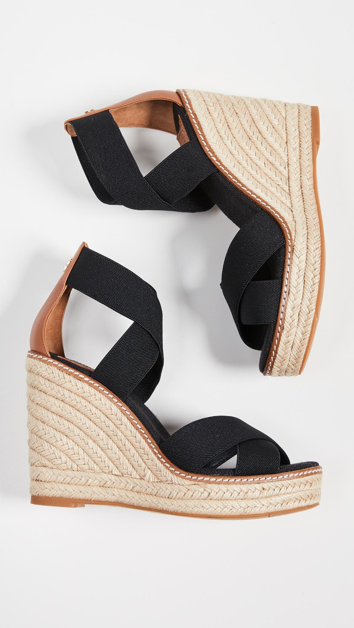 Frieda espadrille wedge sandal top