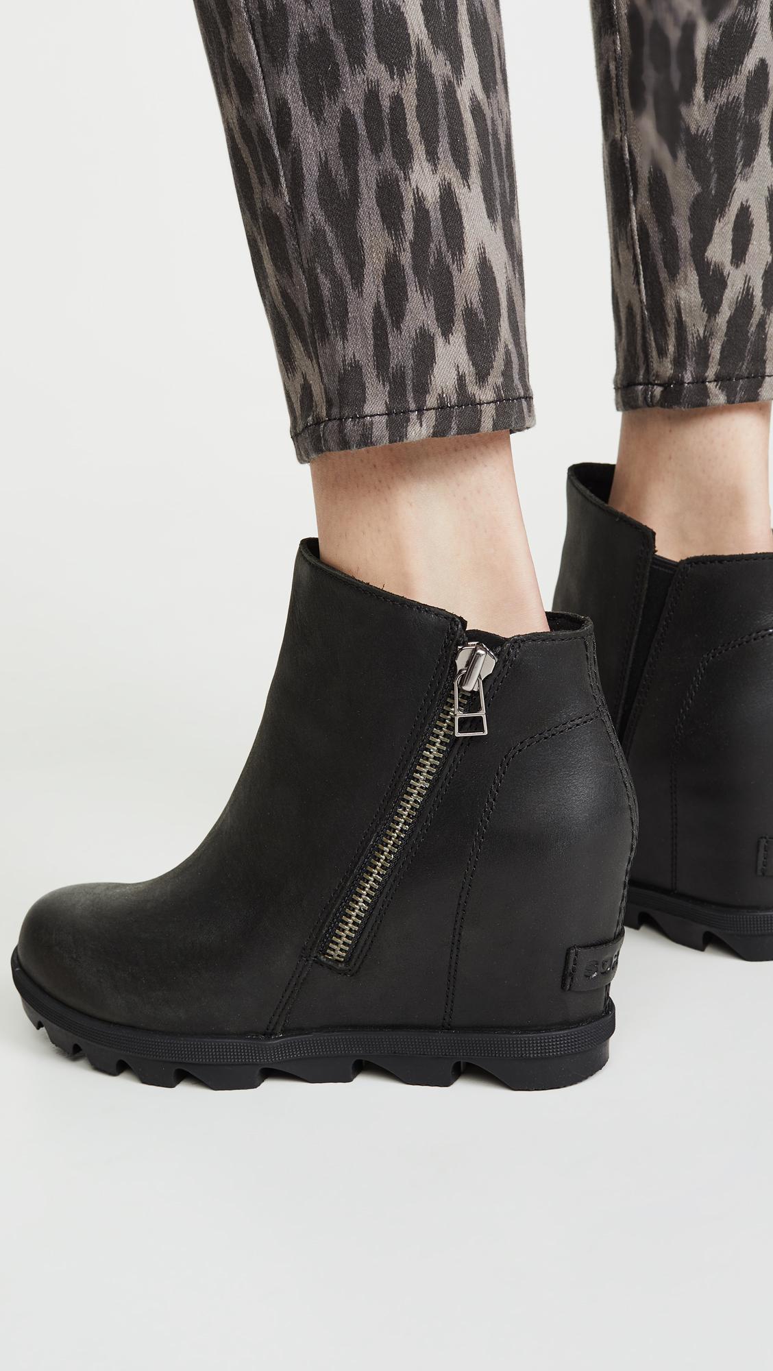 sorel joan of arctic leather wedge boot