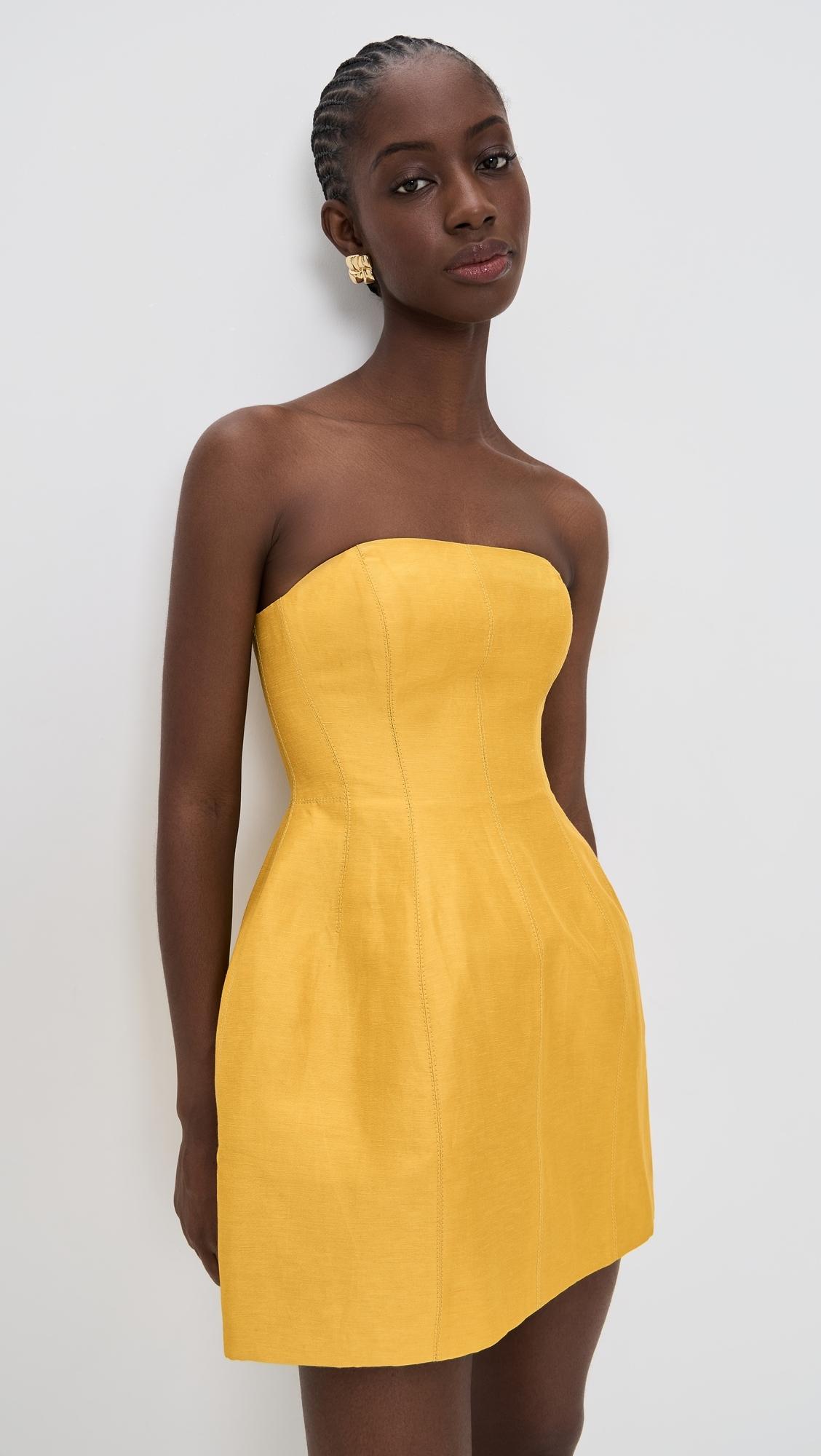 aje orange mini dress AJE Gracious Cut Out Mini Dress Saffron. Size 8, 12 & 14. RRP $570, rent for $80. The dreamiest stand out piece x x