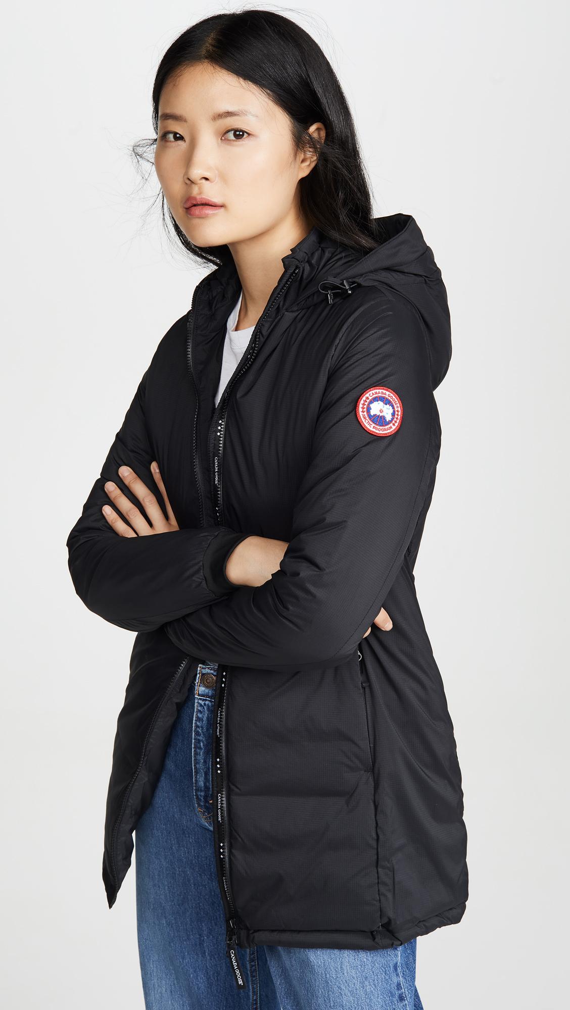 Canada Goose Synthetic Camp Hooded Jacket In Black Lyst