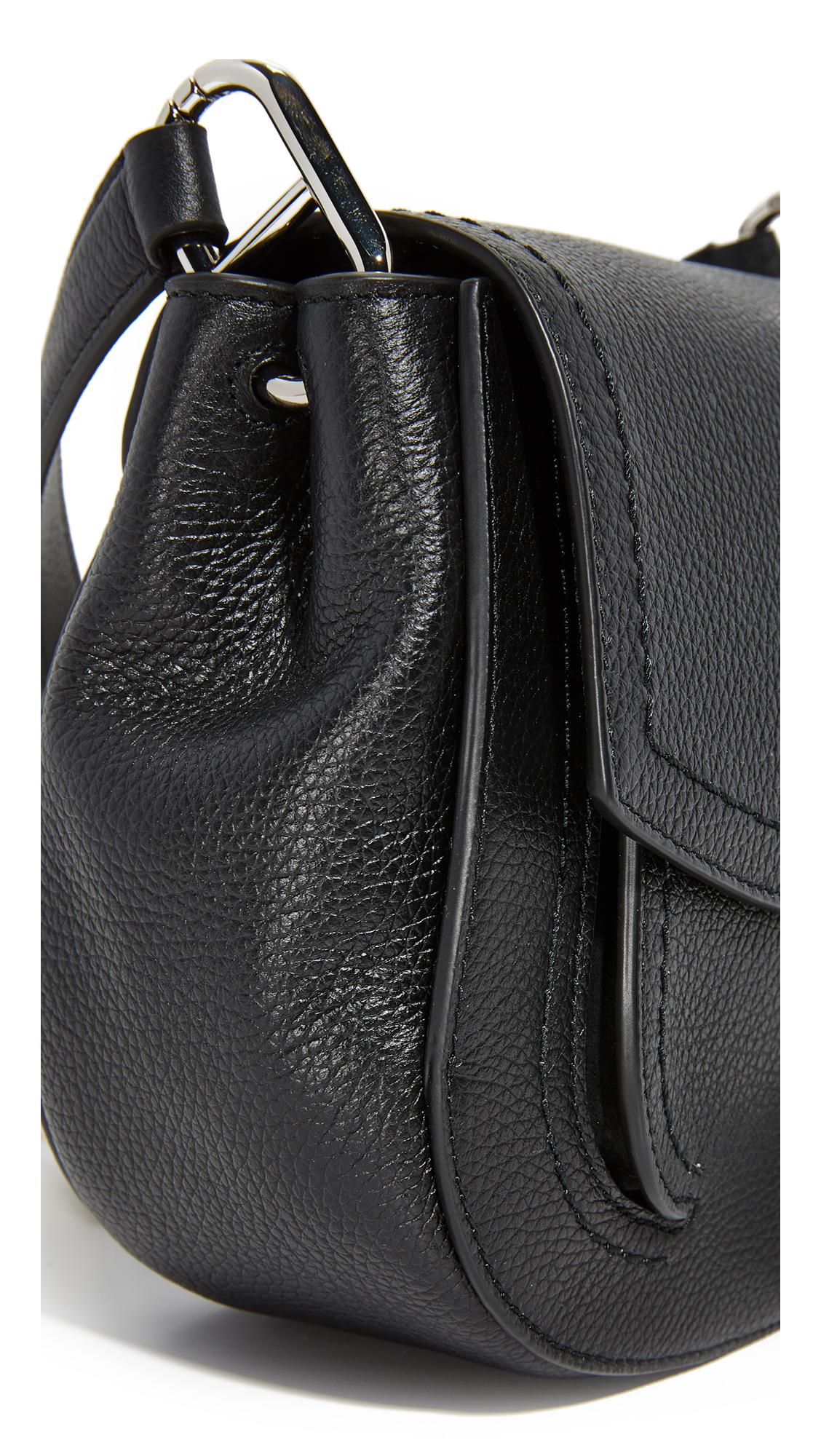 Marc Jacobs Suede Maverick Saddle Bag in Black Lyst
