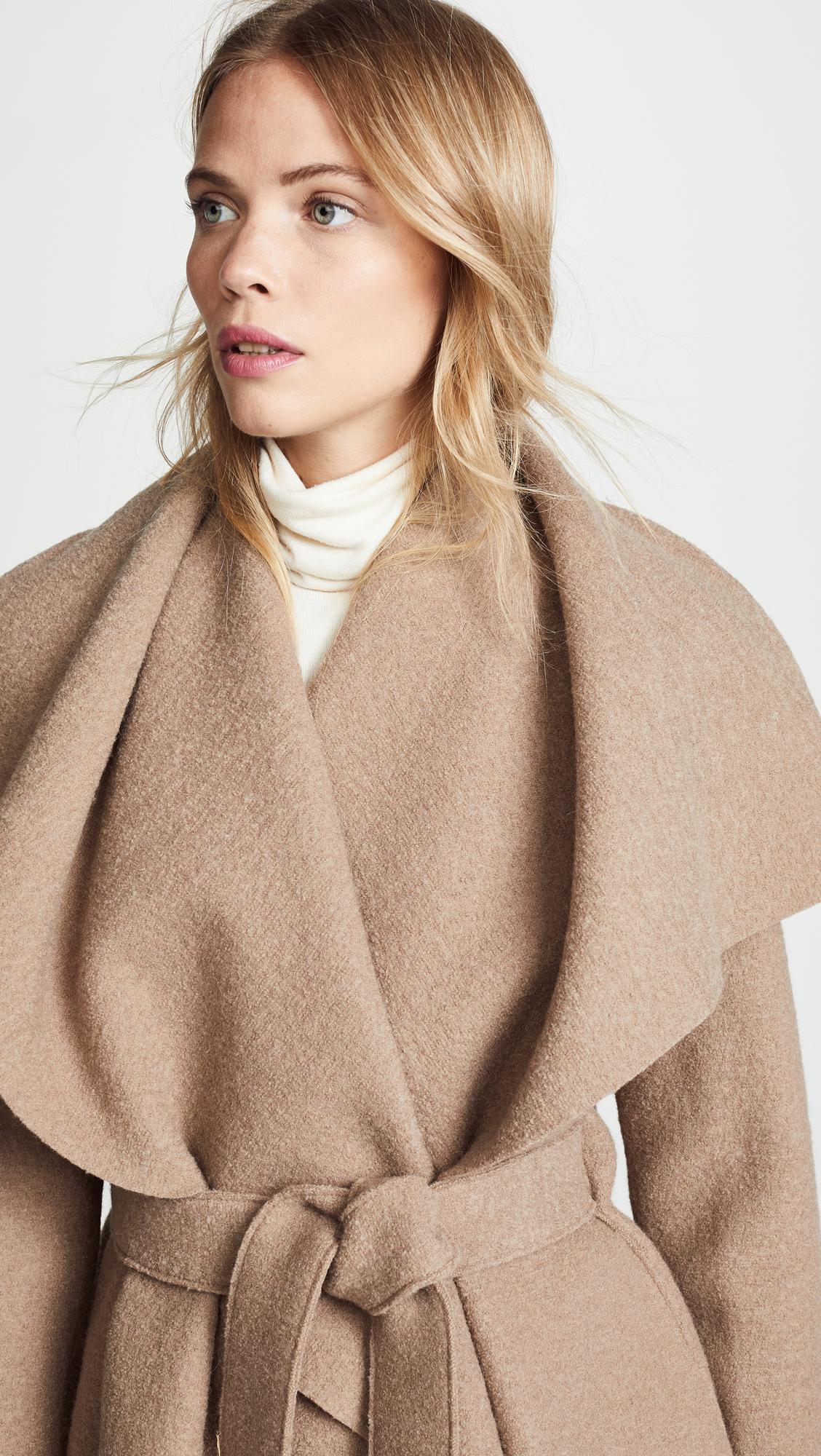 belted blanket coat