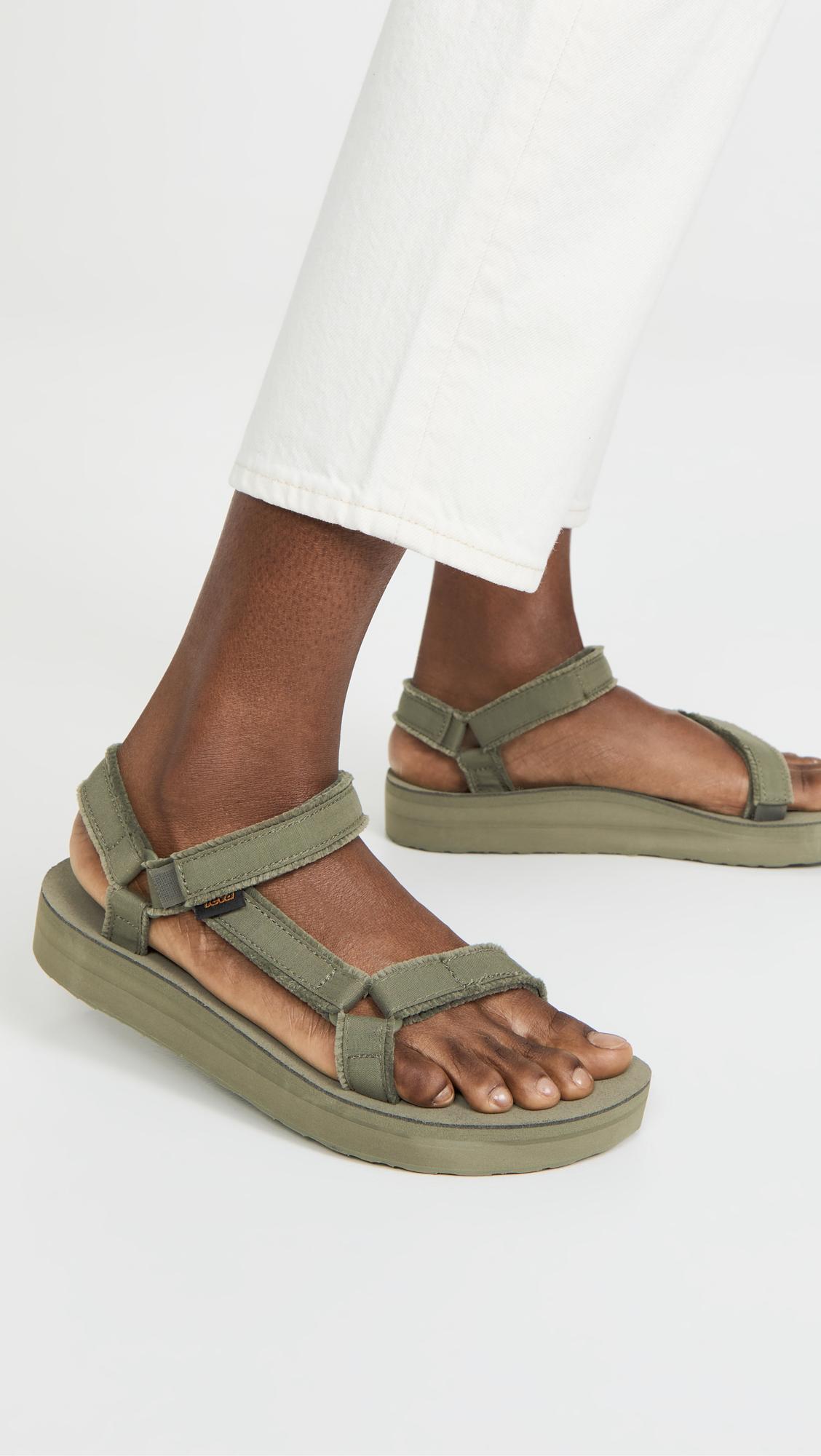Teva Midform Universal Canvas Sandal in Green | Lyst