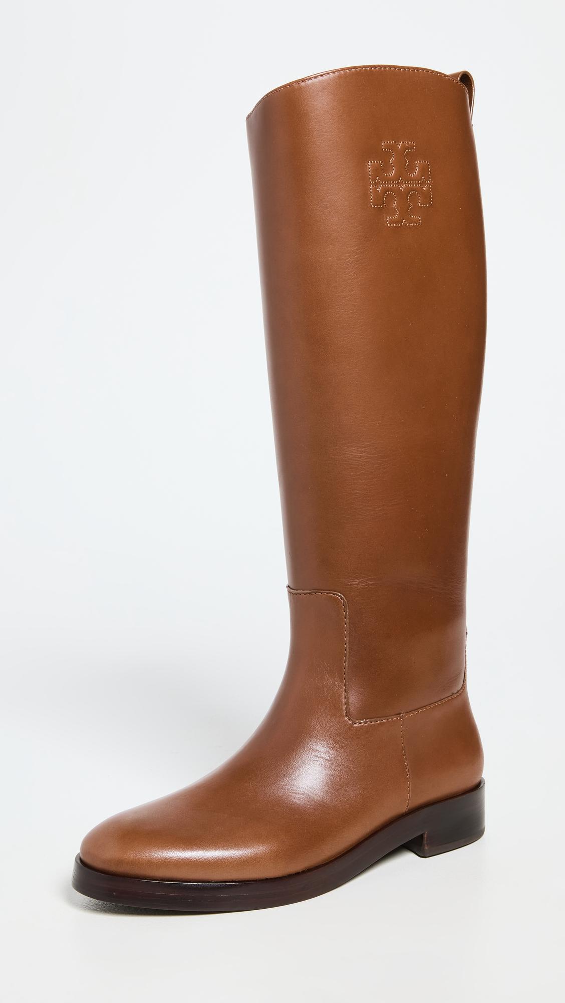 Tory Burch Leather The Riding Boots in Brown Lyst