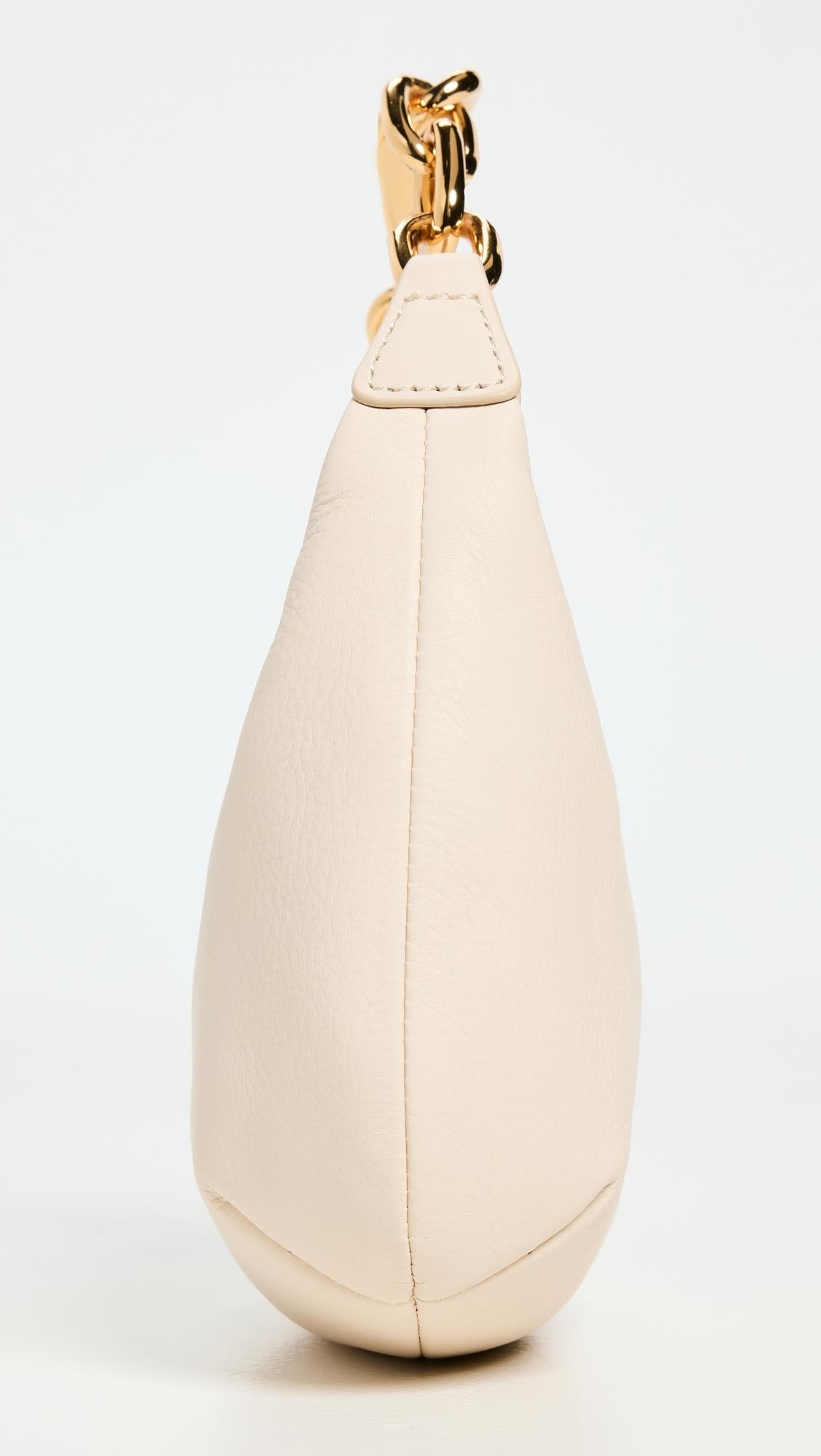 Madewell Micro Hobo Chain Bag in White | Lyst