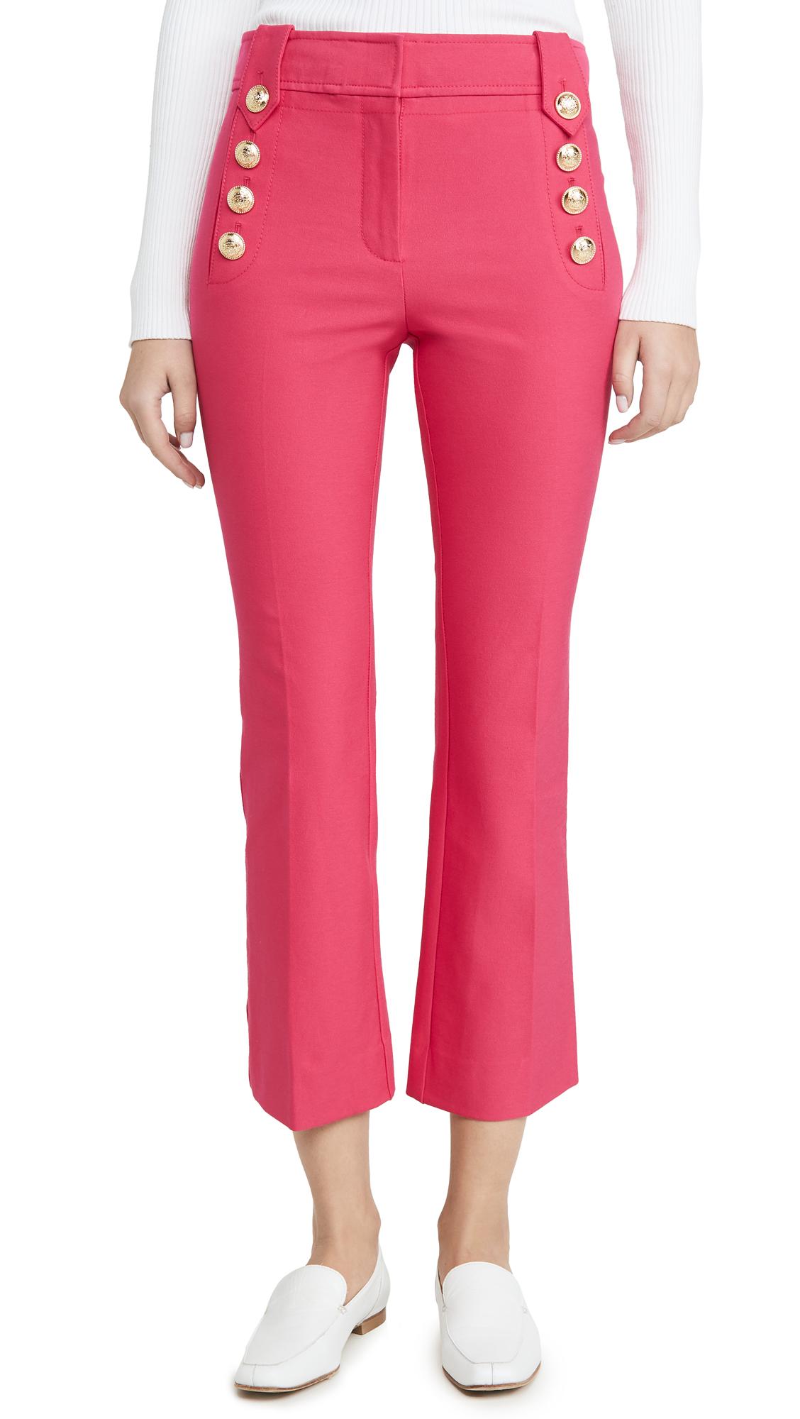 10 Crosby Derek Lam Denim Robertson Cropped Flare Trousers With Sailor ...