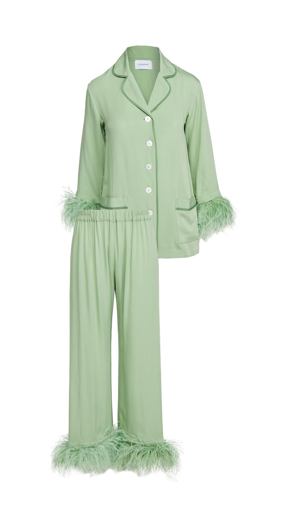 Sleeper Party Pajama Set in Green