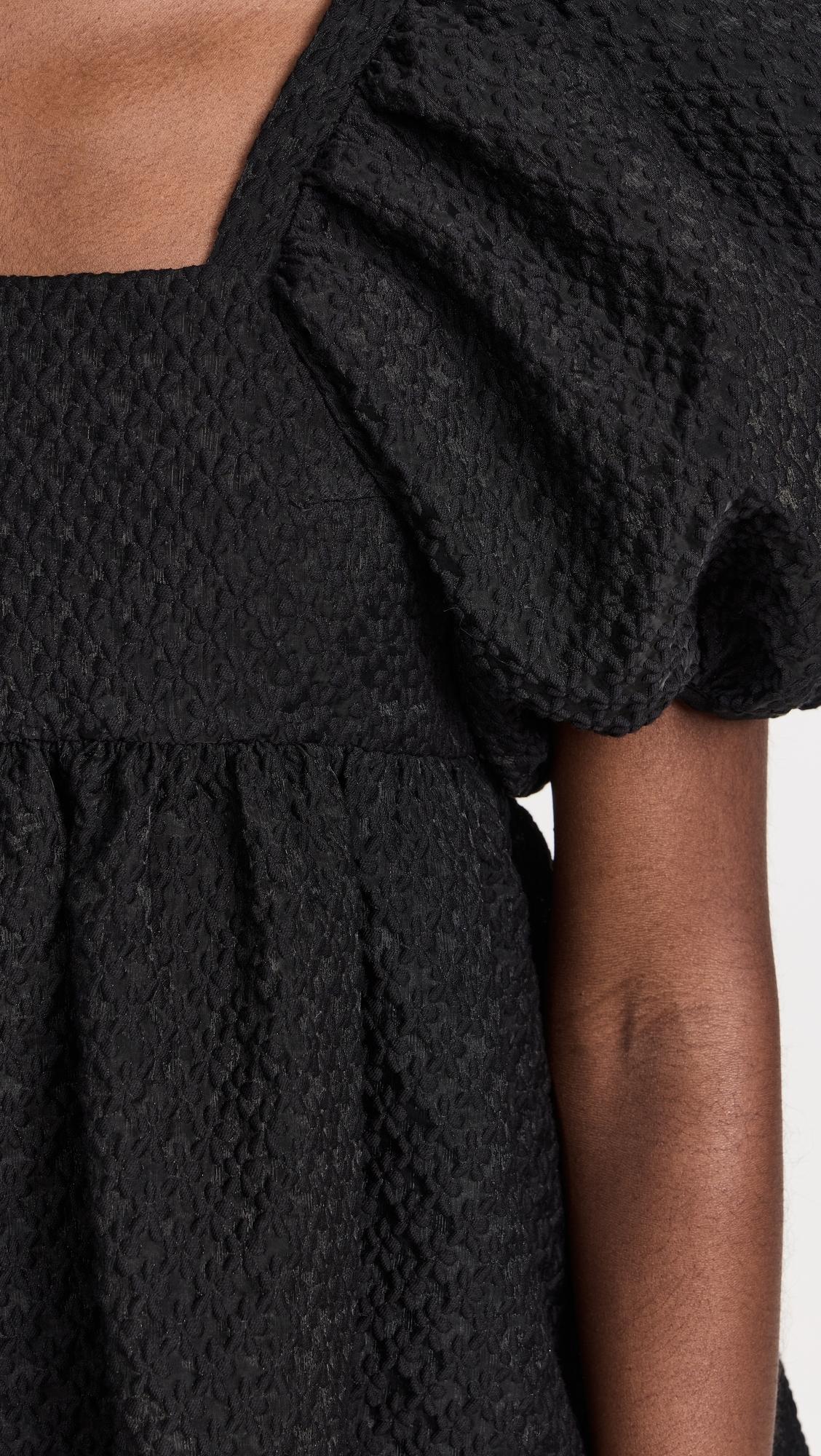 Cecilie Bahnsen Tilde Dress Blossom Matelasse in Black | Lyst