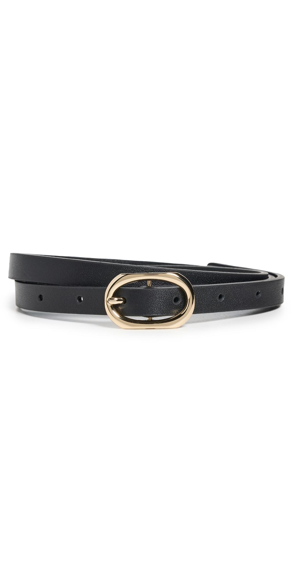 【関税込み】ANINE BING ブラック Signature Link ナローベルト ANINE BING Signature Link Belt - Black