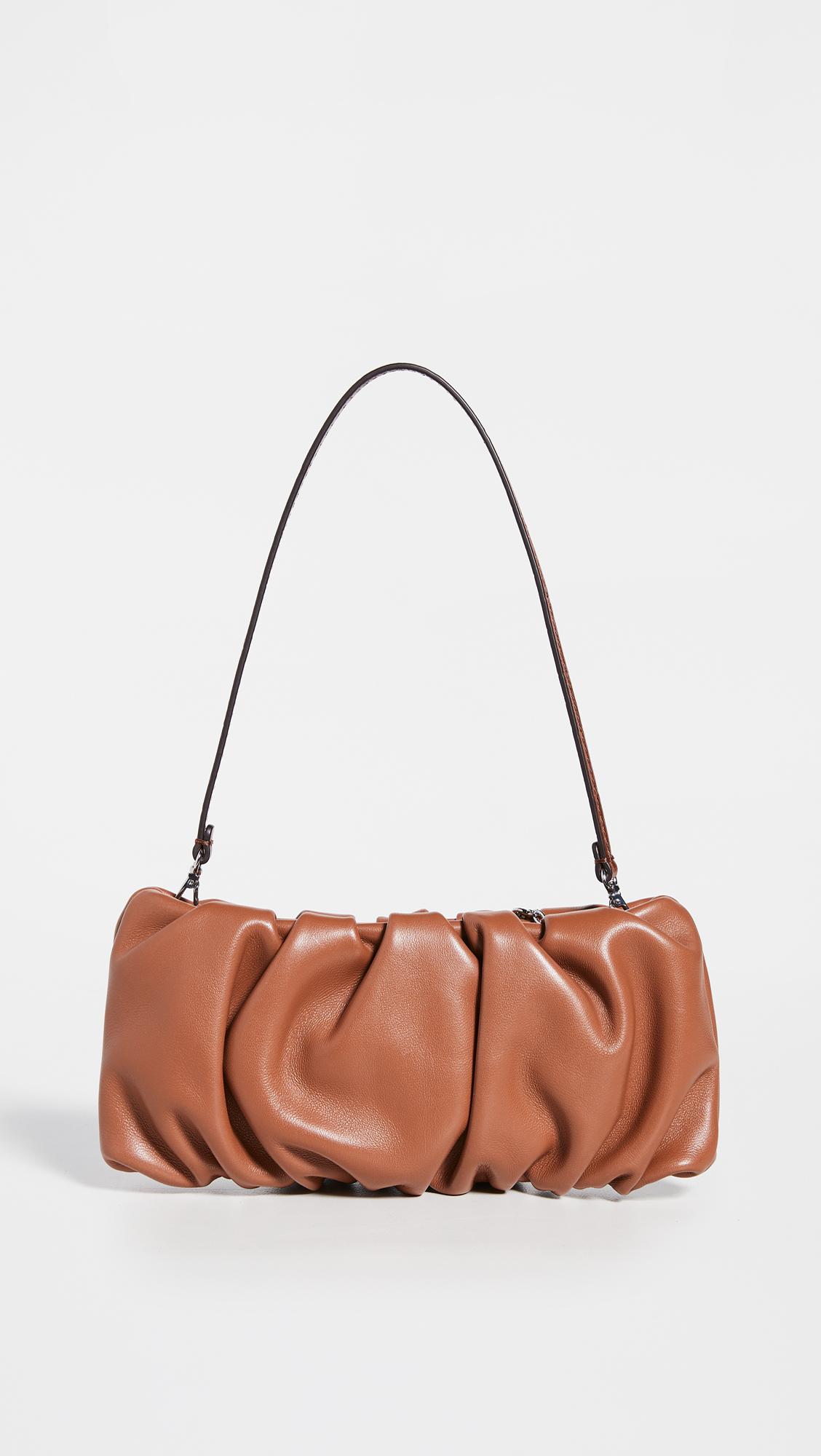 STAUD Leather Bean Bag in Tan (Brown) - Lyst