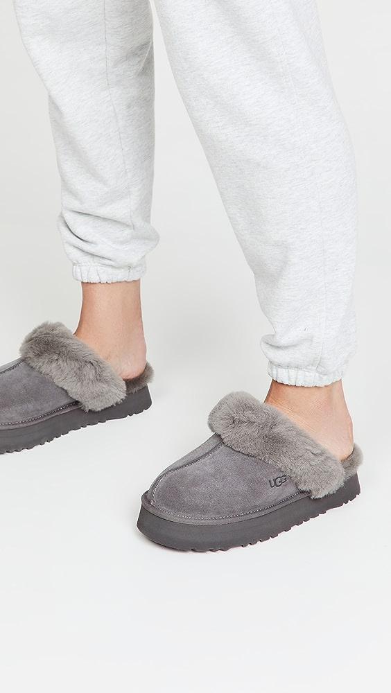 UGG Disquette Slippers in Gray | Lyst