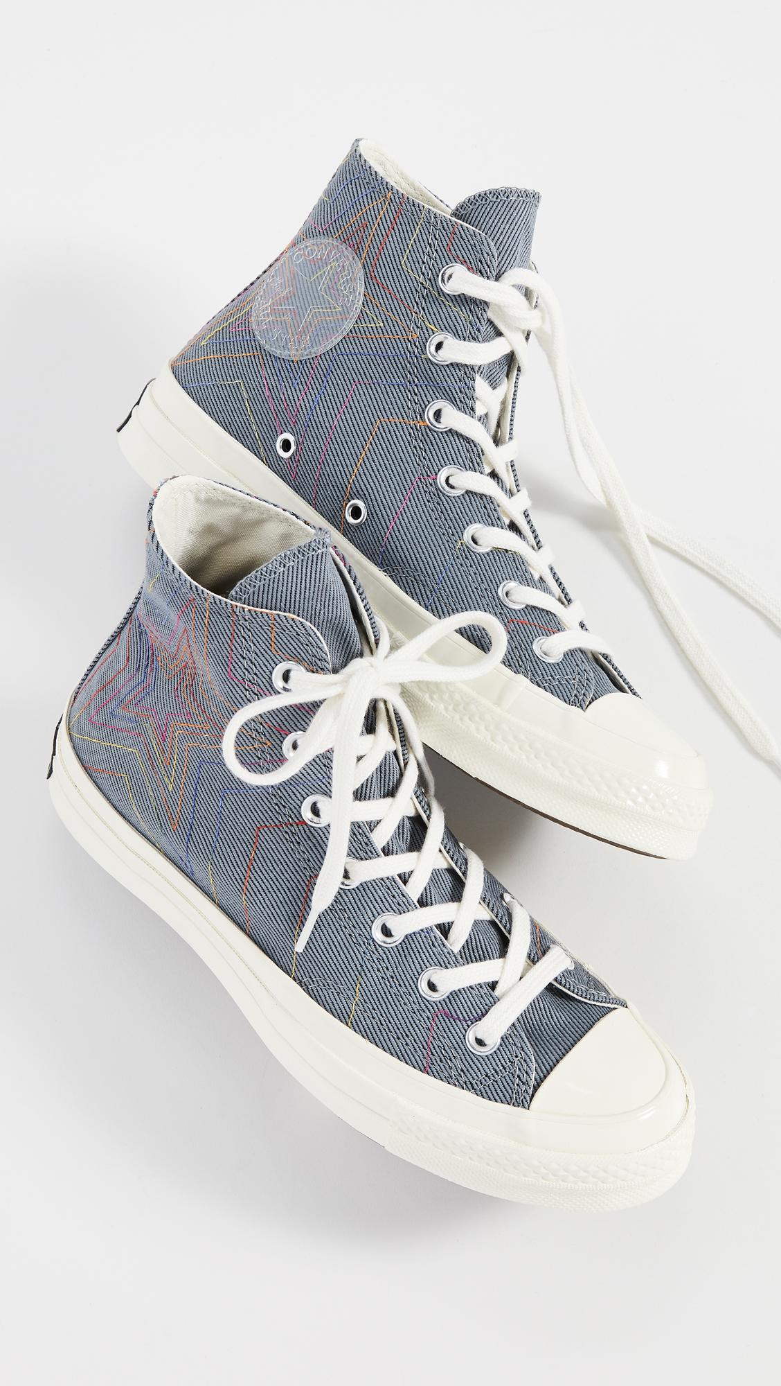 chuck 70 metallic rainbow high top