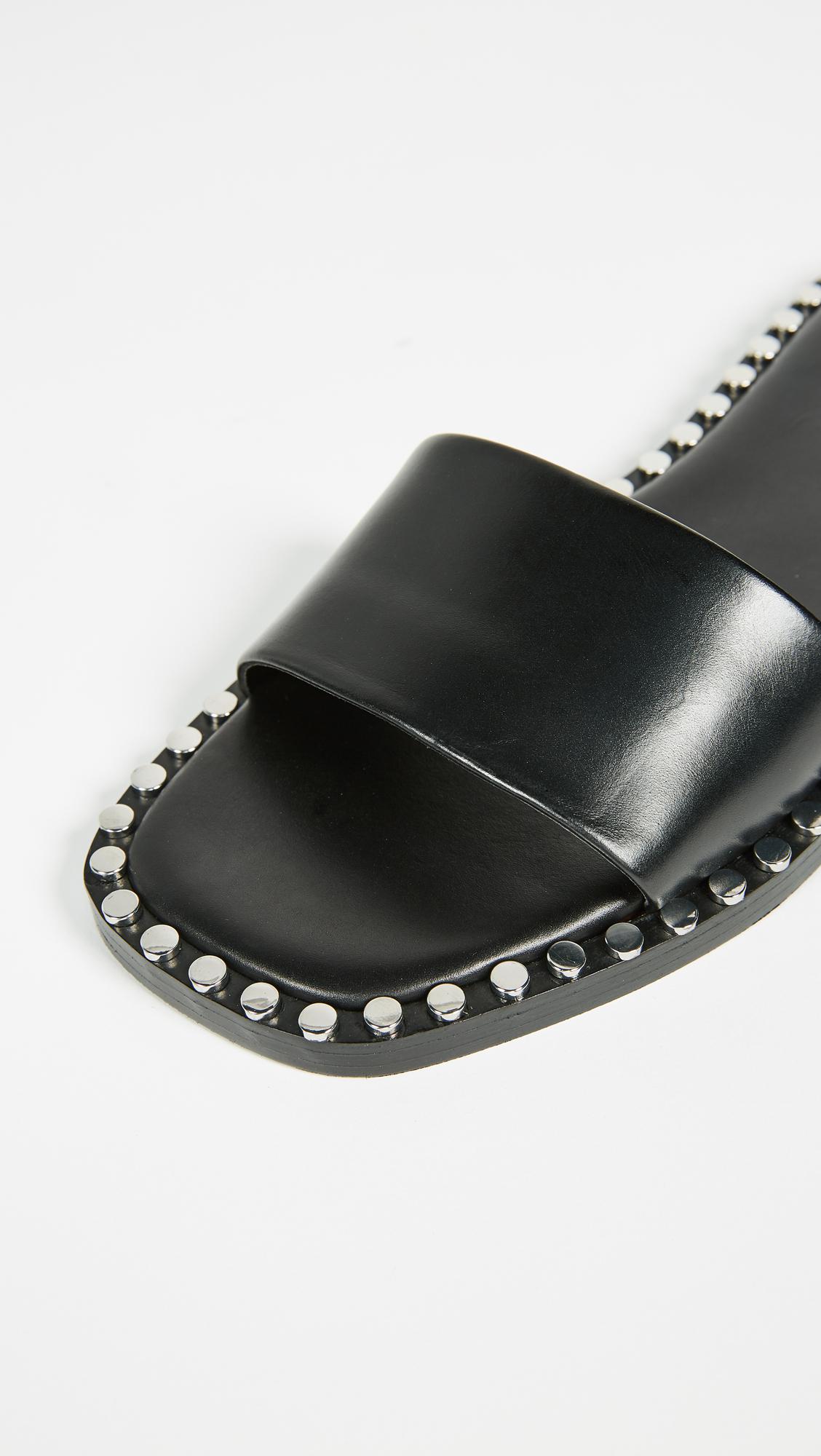 alexander wang lola studded slides