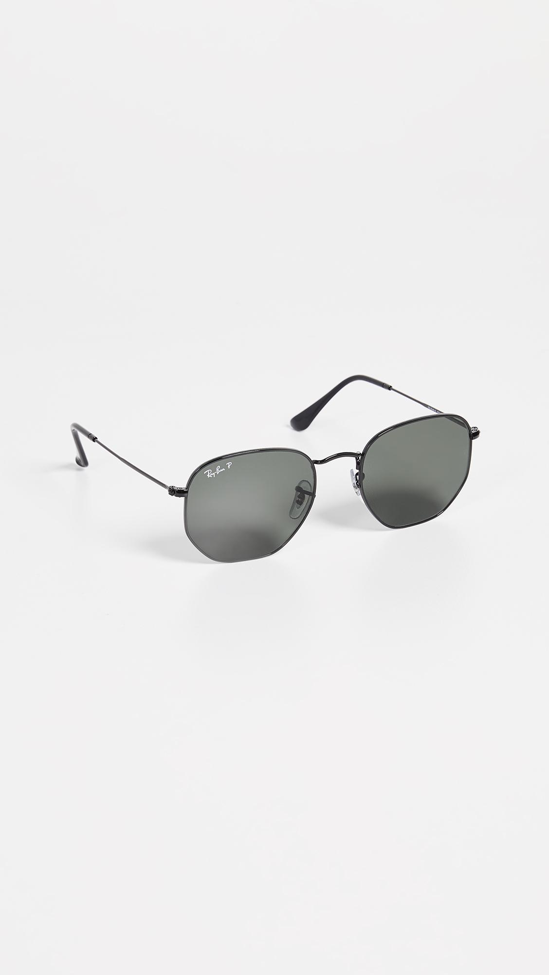 Ray-Ban Rb3548n Polarized Hexagonal Sunglasses in Gray | Lyst