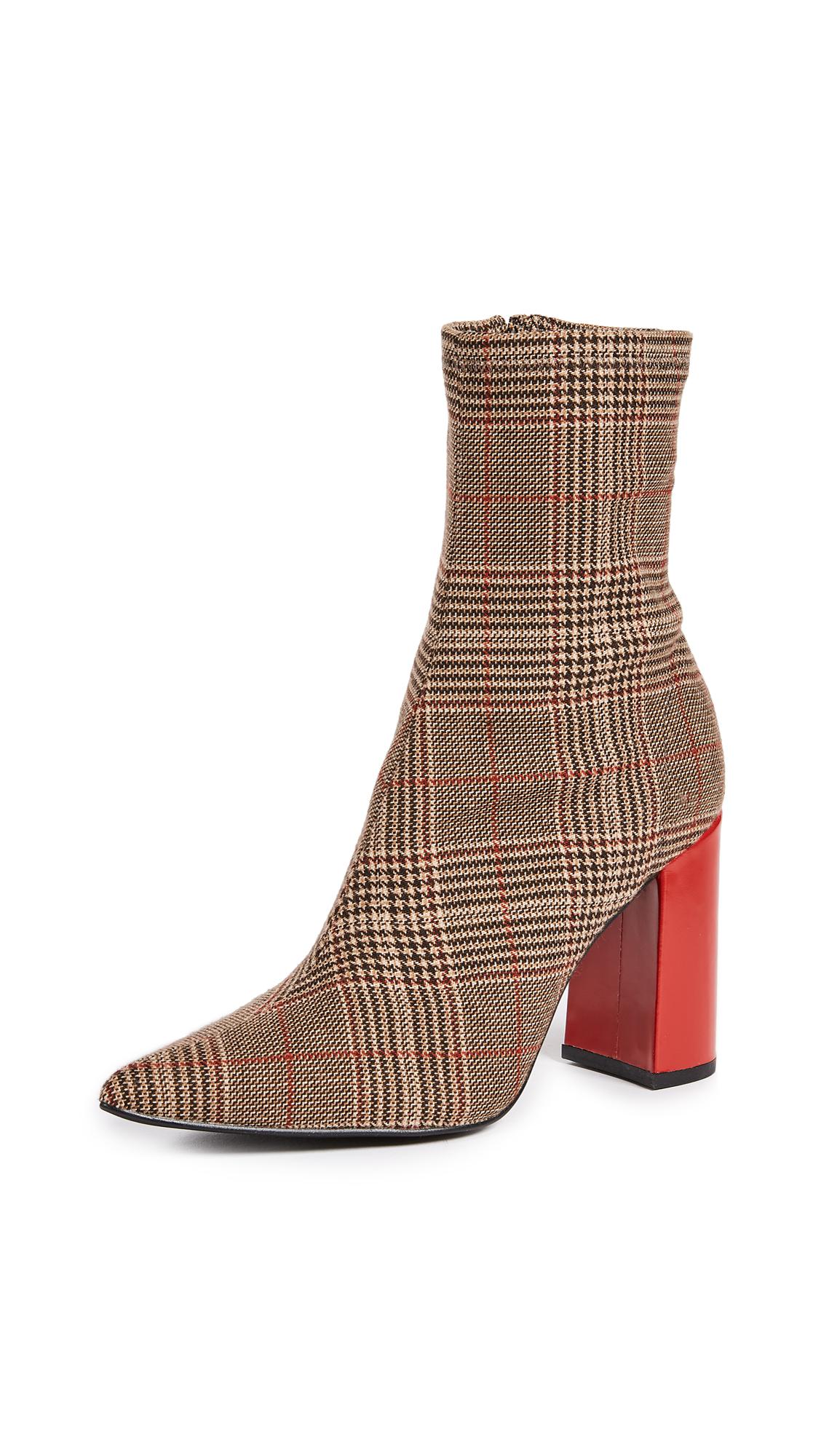 jeffrey campbell siren bootie plaid