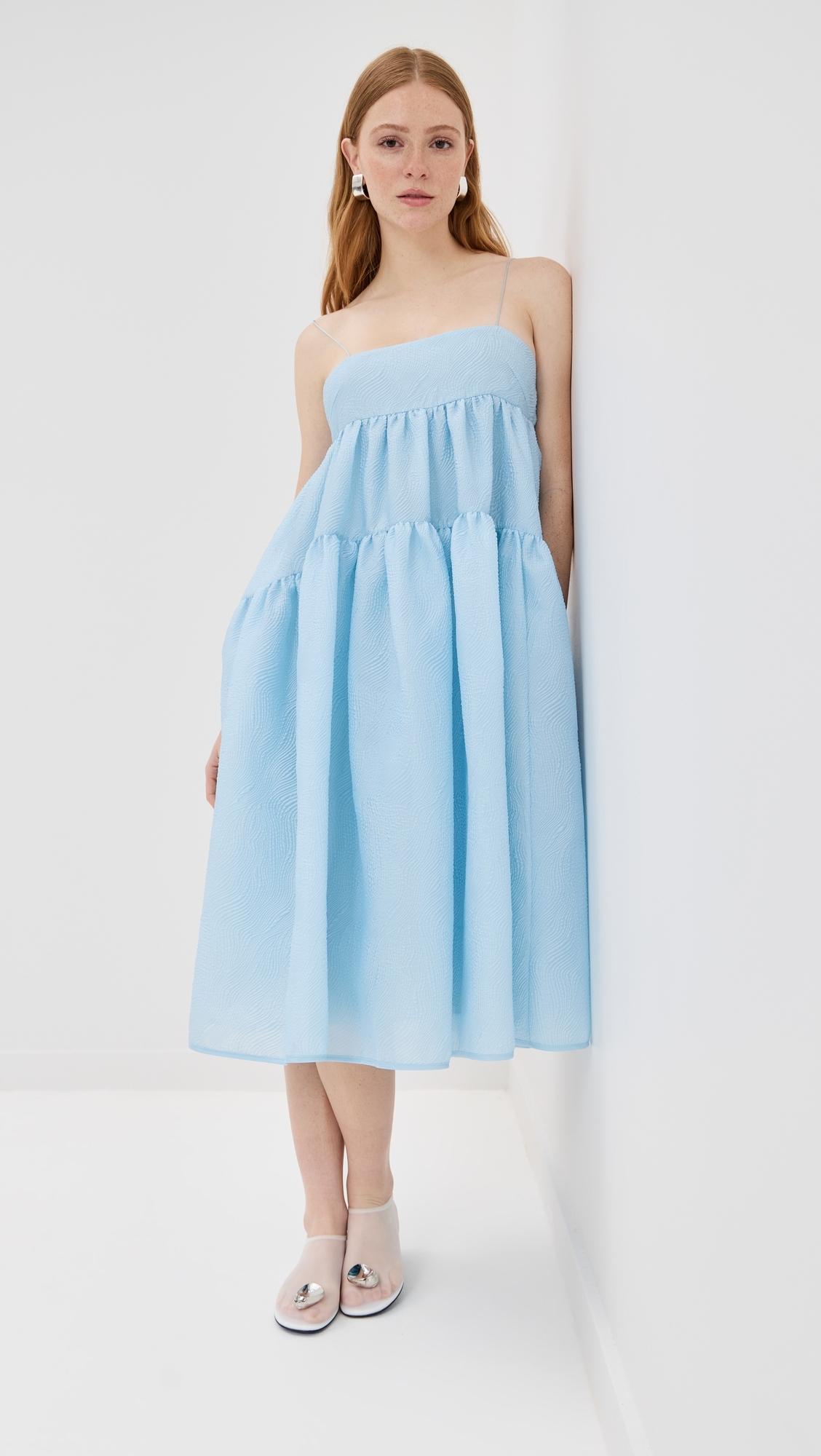 Cecilie Bahnsen Sofie Dress in Blue | Lyst