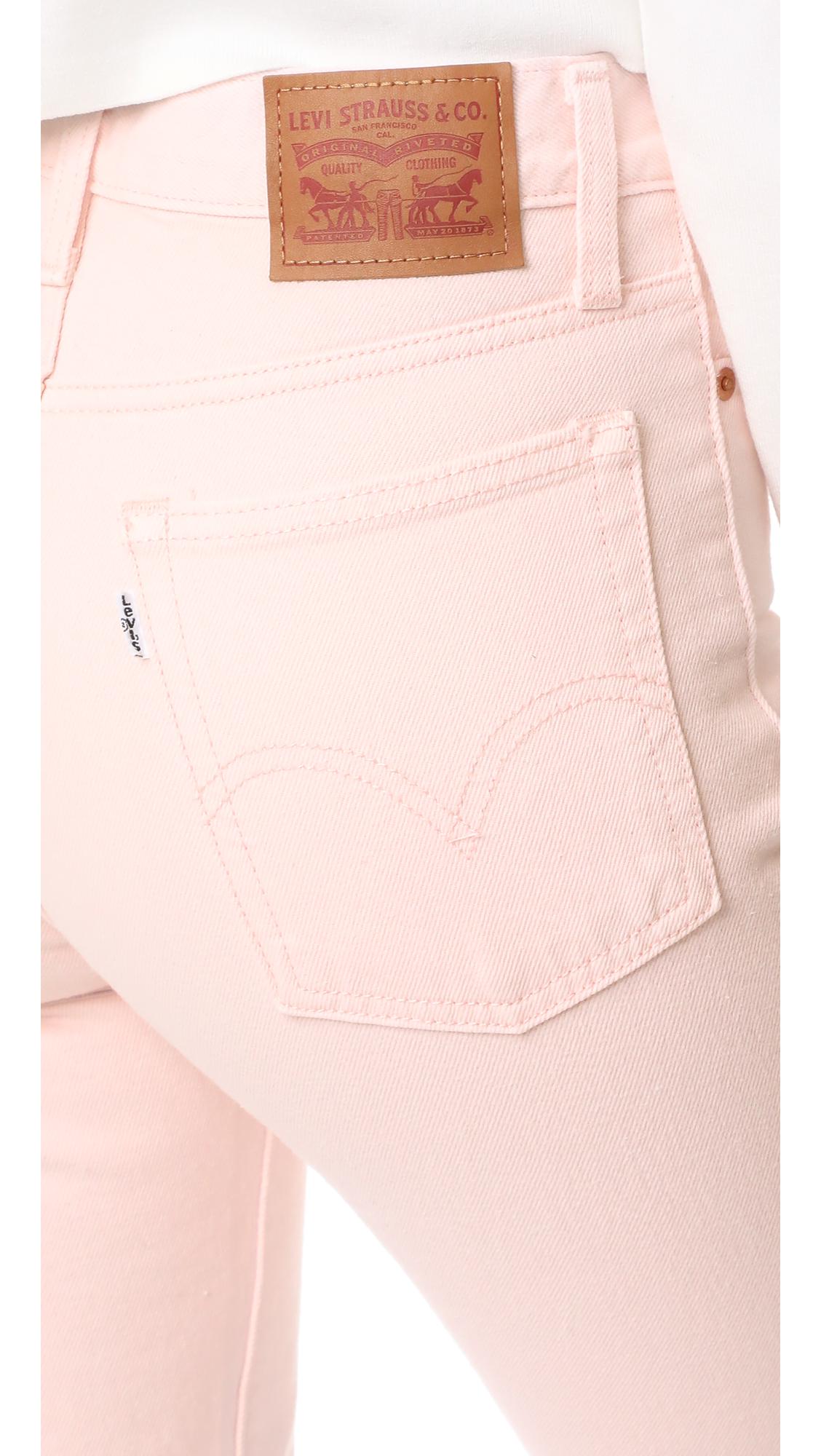 Levi's The Wedgie Jeans in Pink | Lyst