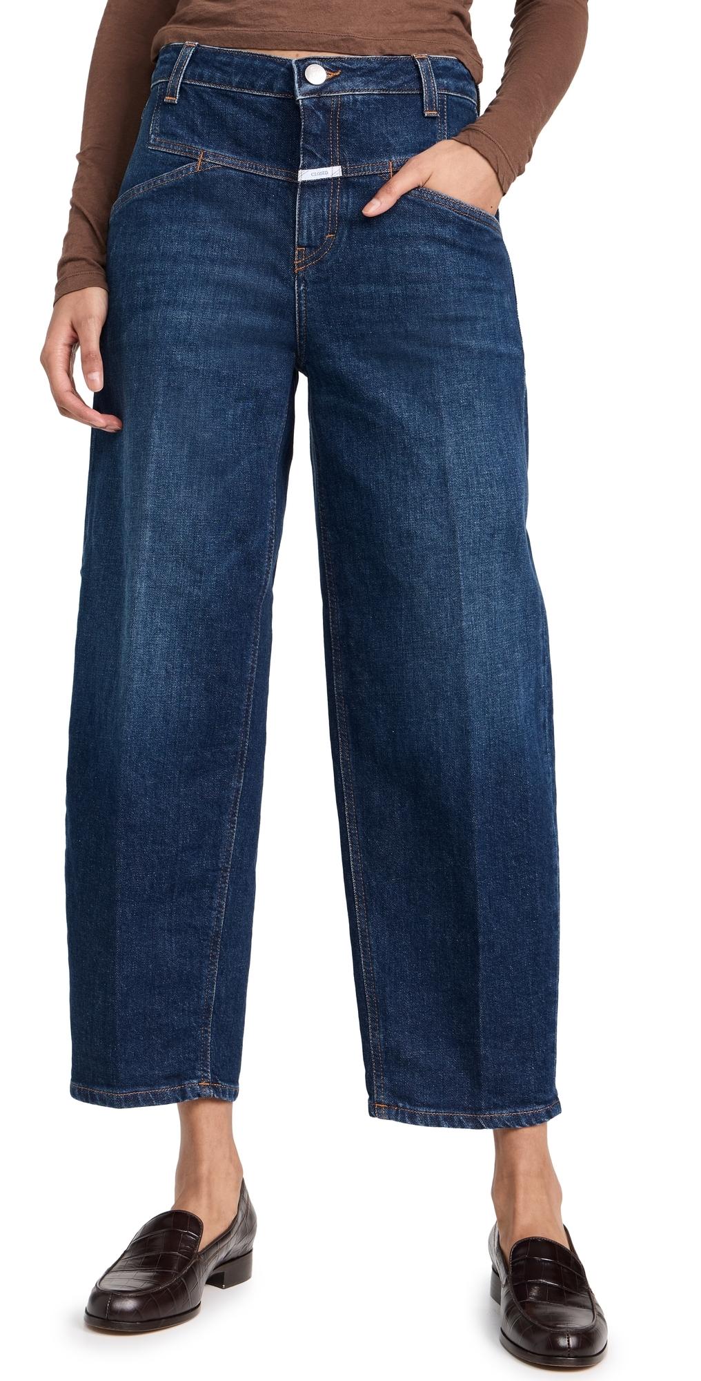 デニム・ジーパン Closed Stover-X' Blue Cotton Jeans Closed Organic Cotton Stover-X Jeans in Mid Blue | Santa Fe
