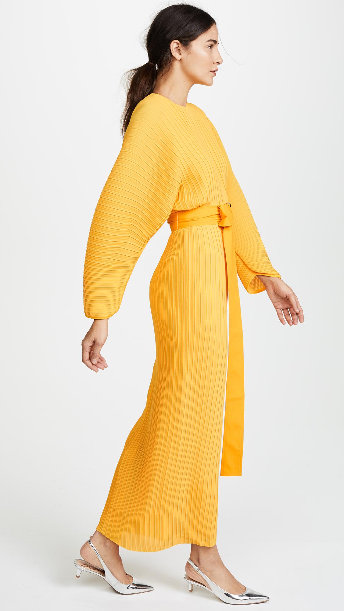 Solace London Mirabelle Dress in Yellow | Lyst