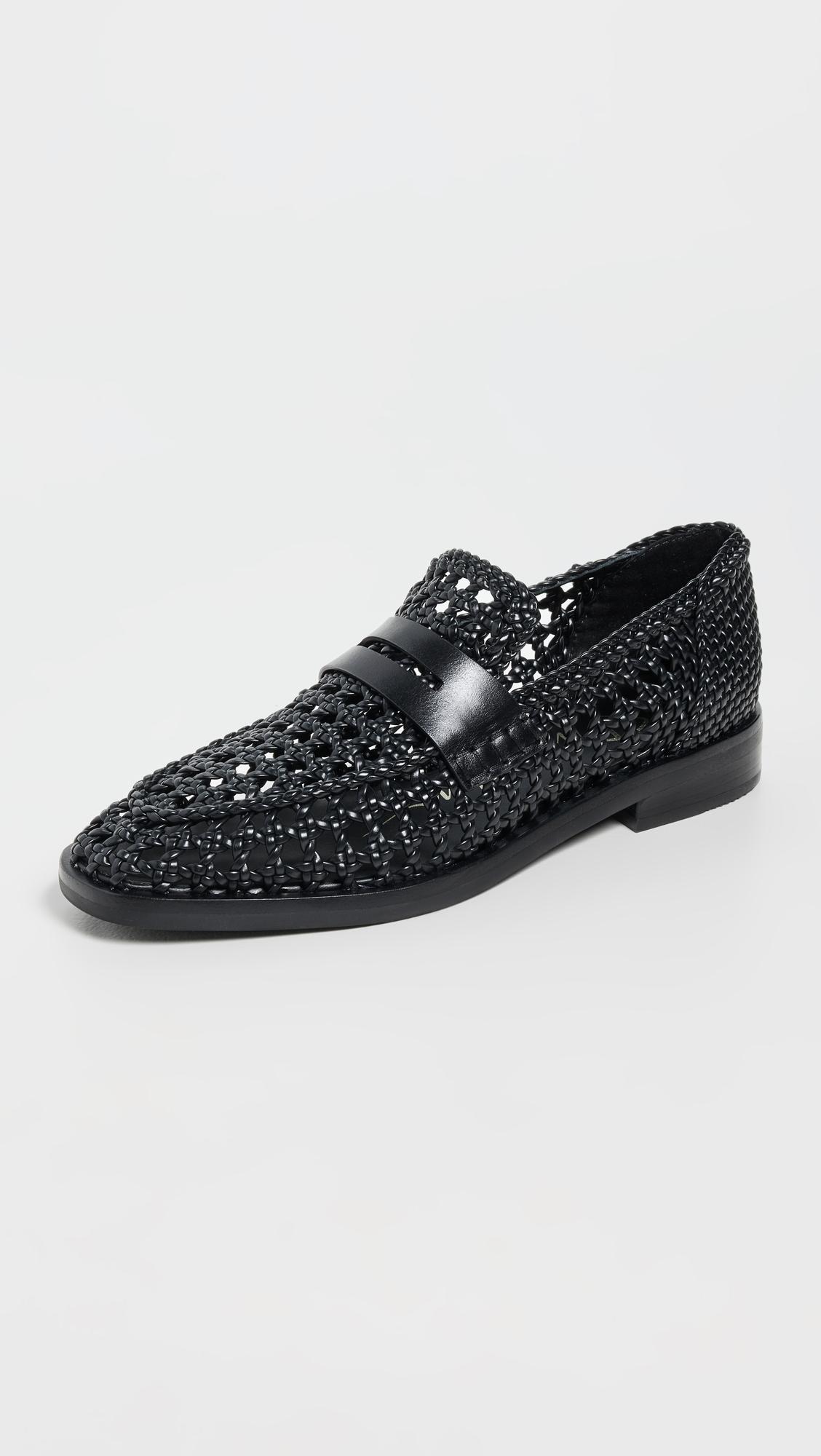 3.1 Phillip Lim Macrame Alexa Woven Loafers in Black | Lyst