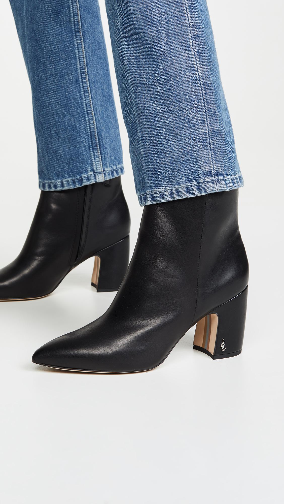 Sam Edelman Hilty Booties in Black | Lyst