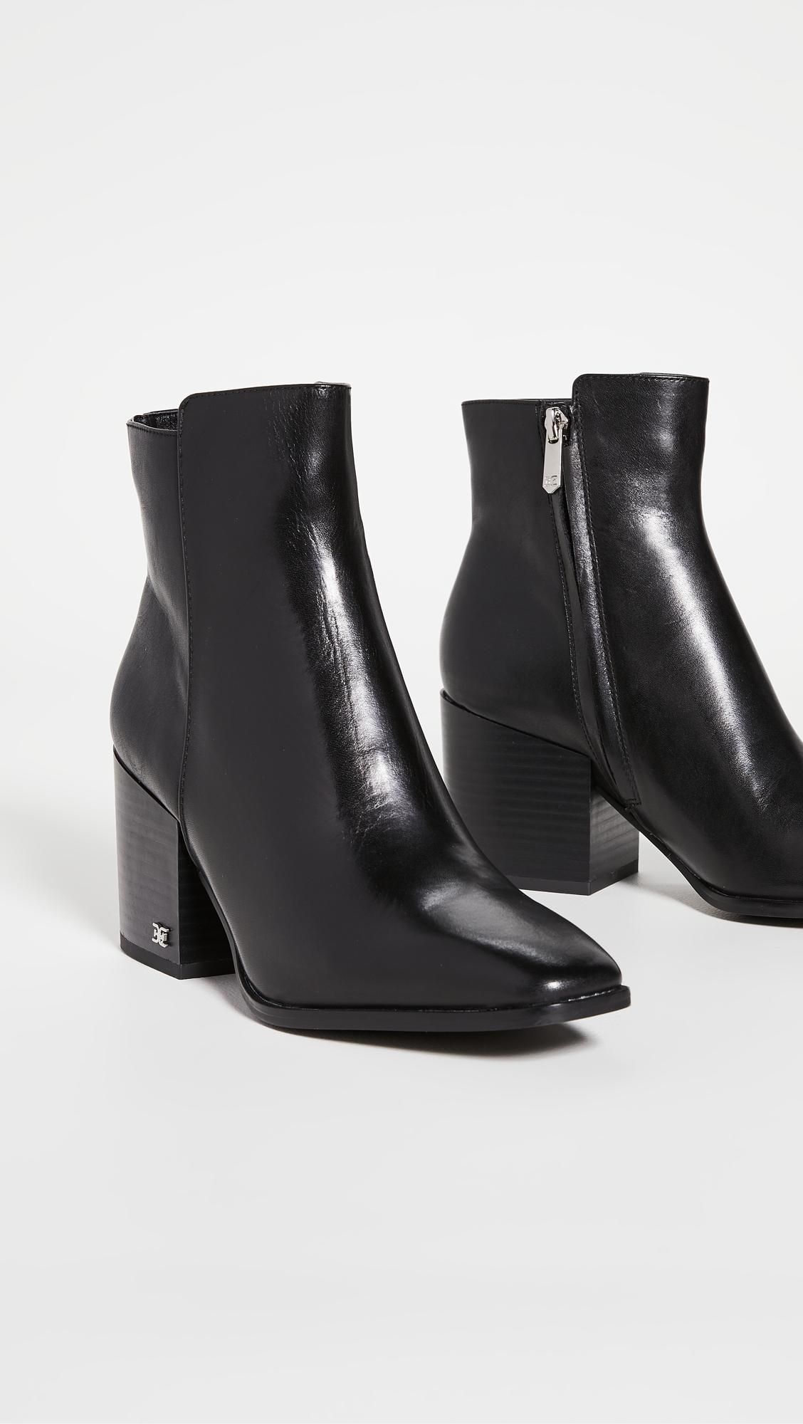 Sam edelman cari leather booties Clearance